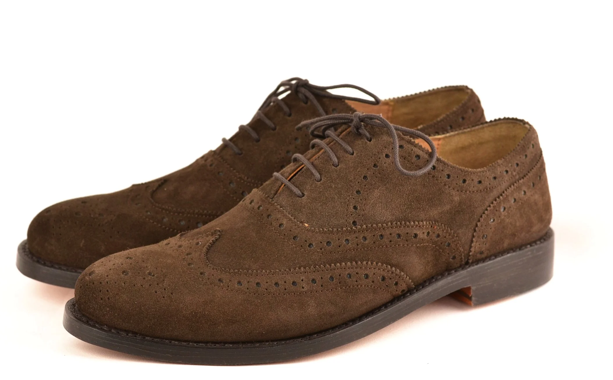 Wingtip oxford |  Choc | Suede - Image 3