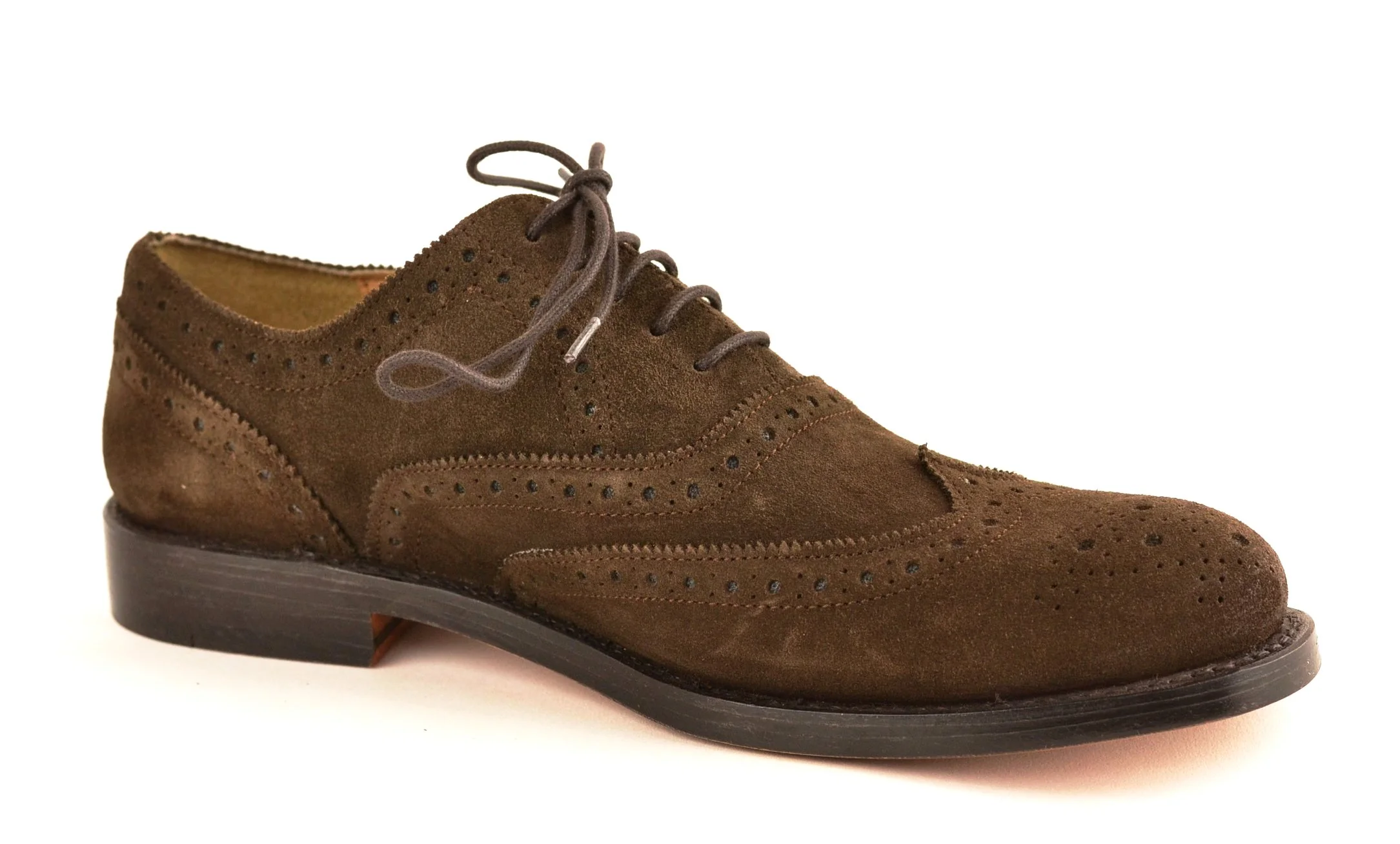 Wingtip oxford |  Choc | Suede - Image 6