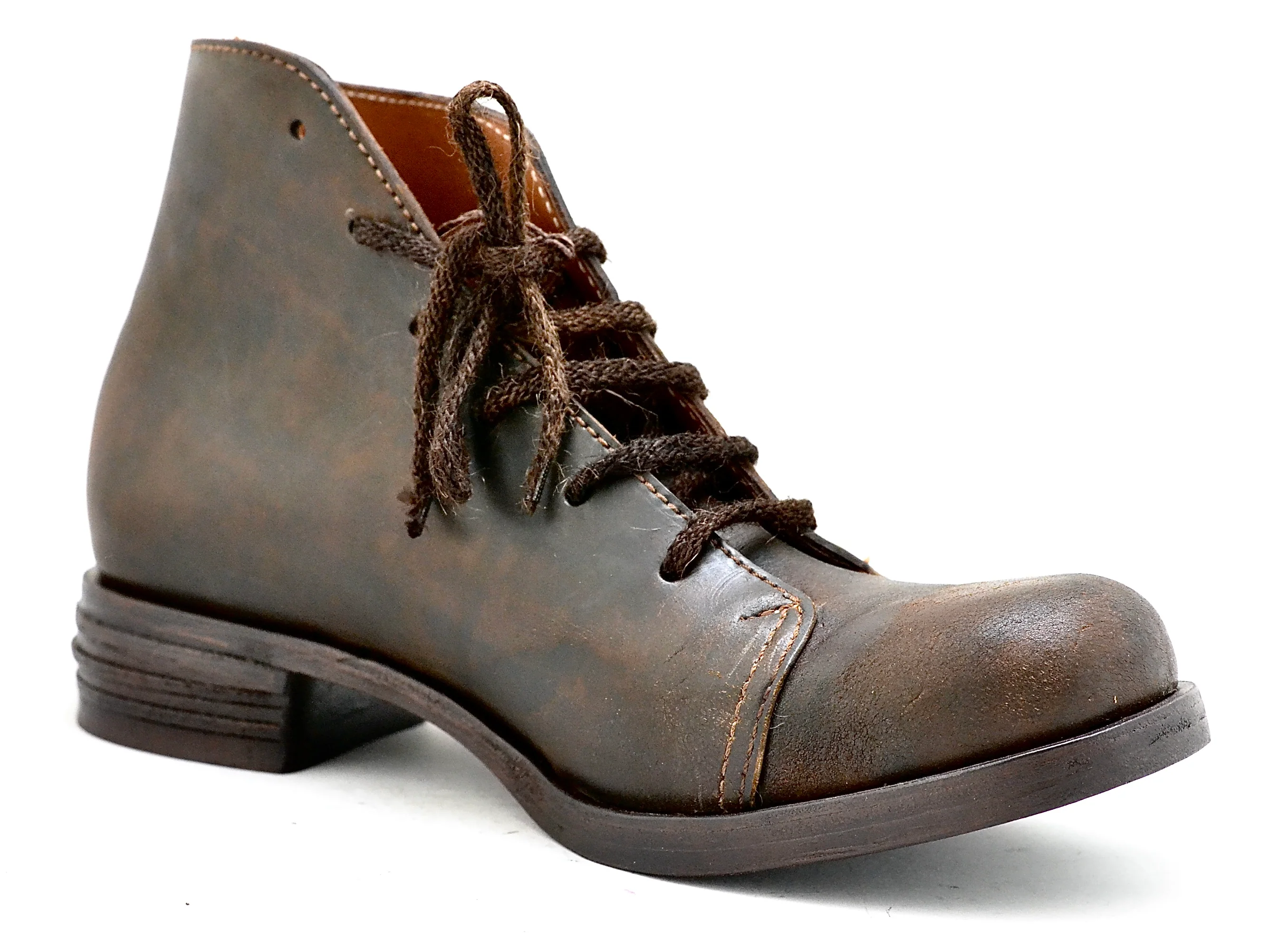 Asym derby boot | waxy choc | calf - Image 5