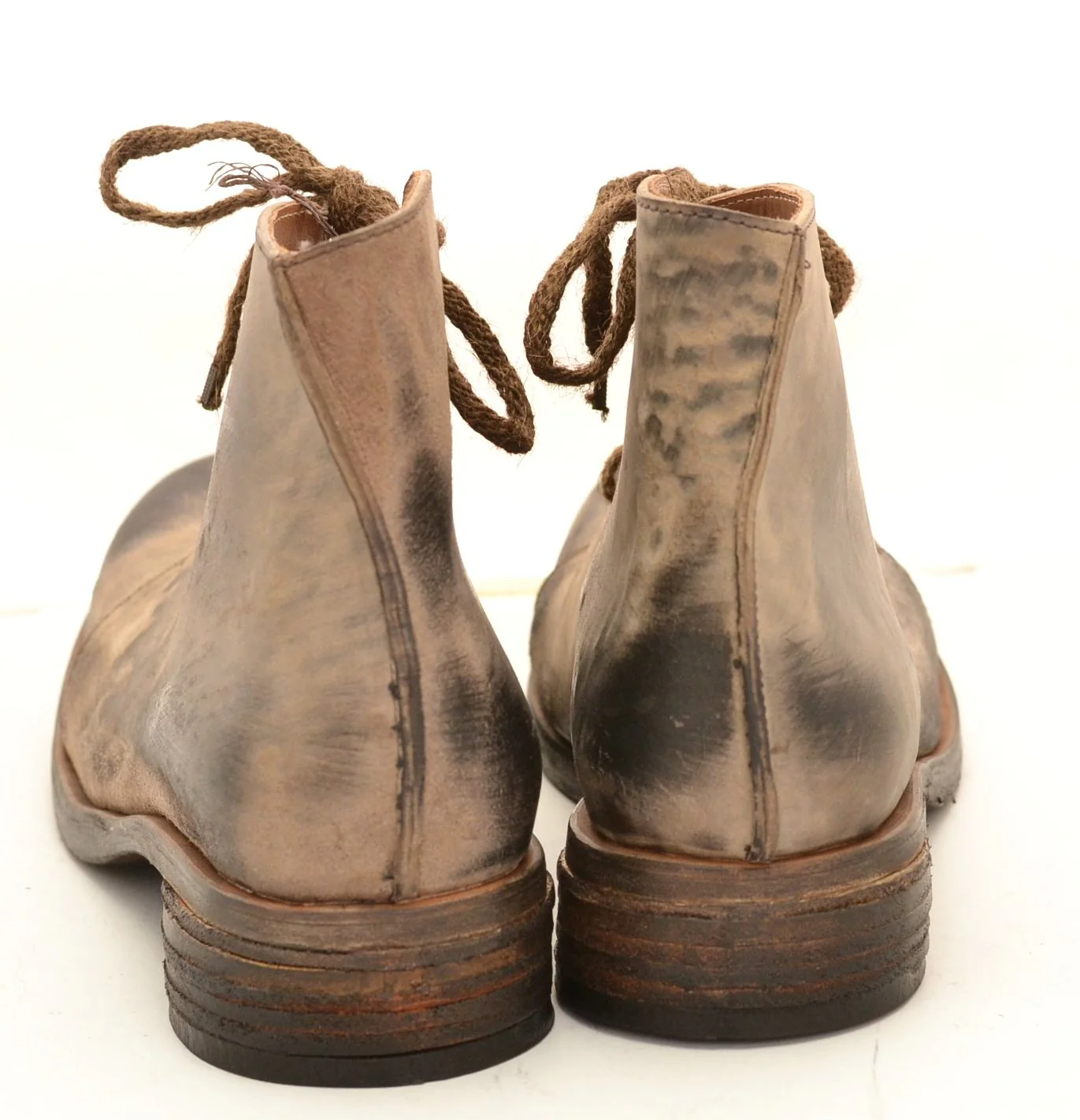 Asym derby boot  |  rev choc cordovan - Image 4