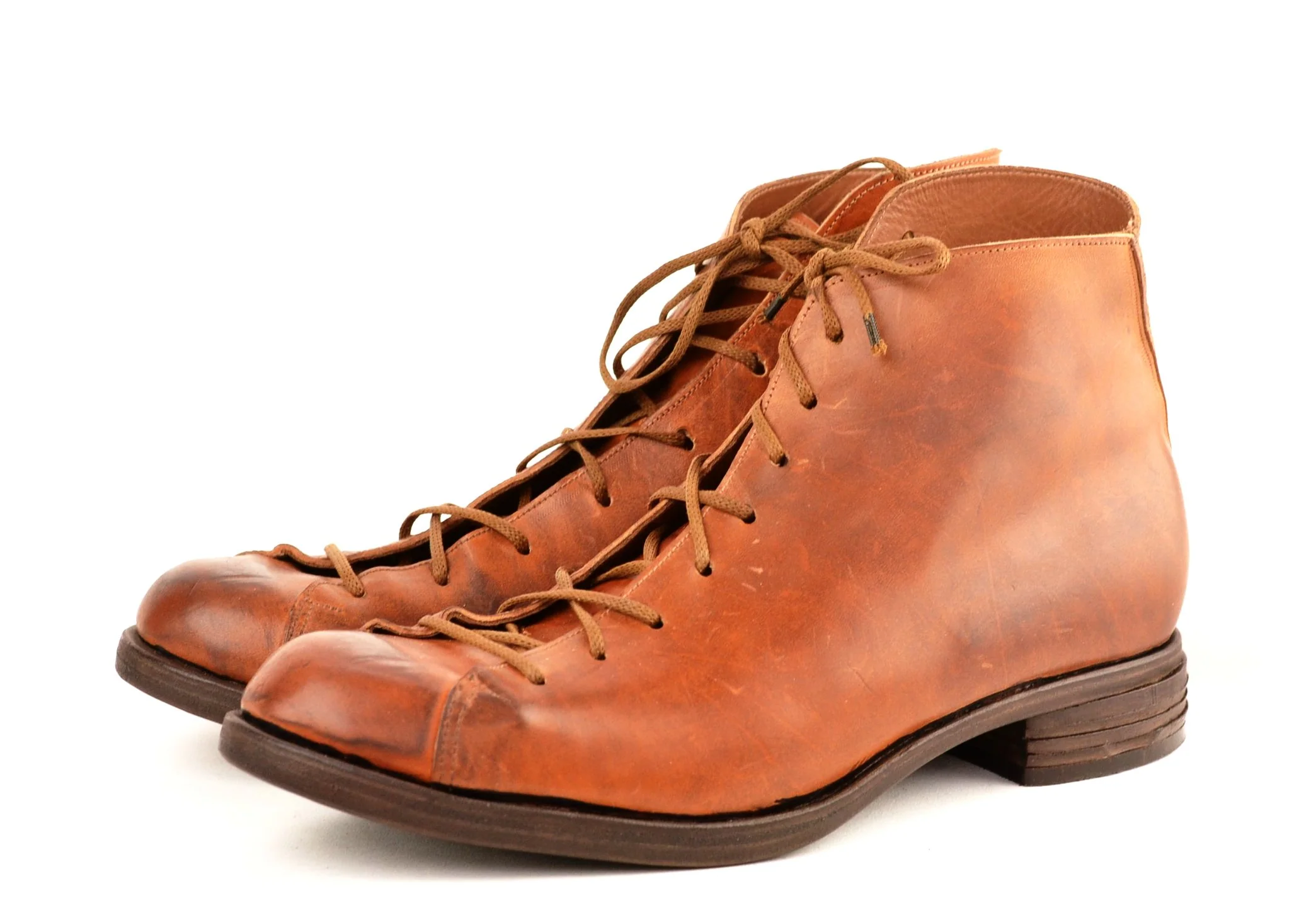 Wrestler boot  | reverse cognac cordovan - Image 3
