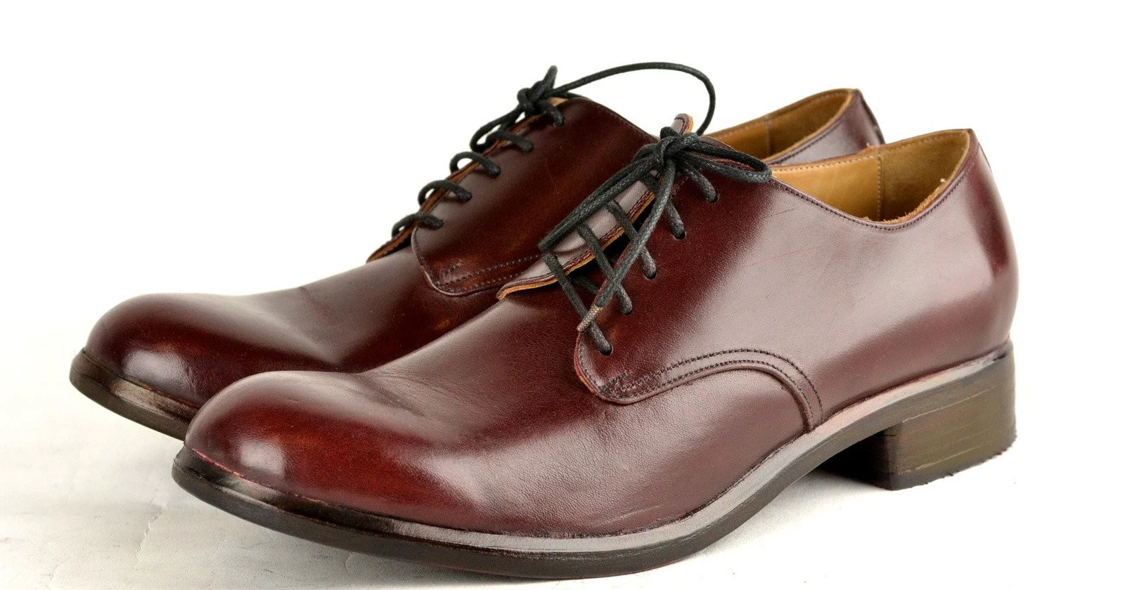 Asym Derby  |  Burgundy cordovan - Image 2