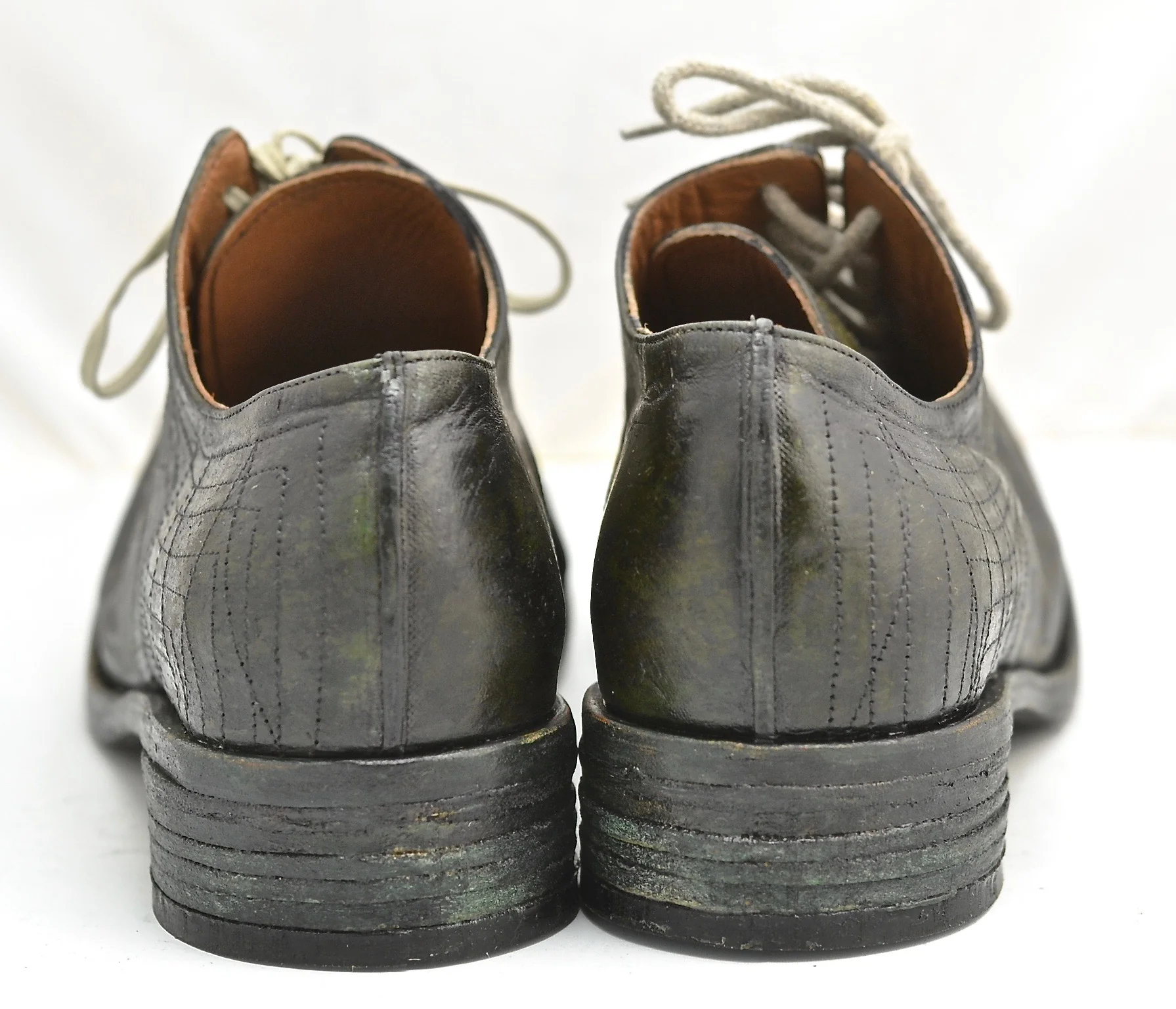 Asym derby shoe  | seaweed black cordovan - Image 4