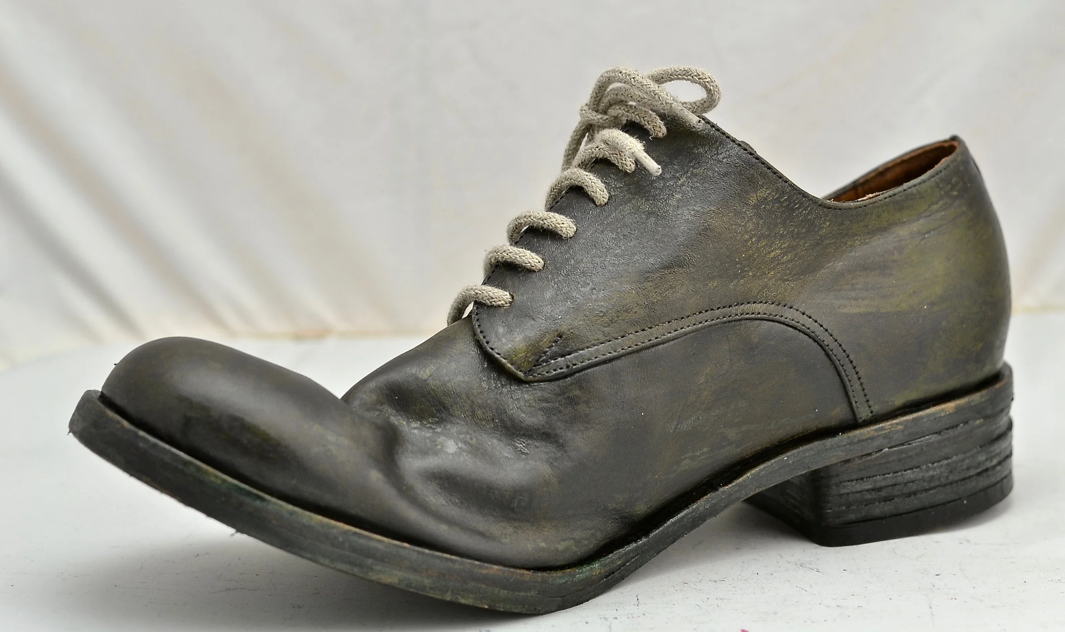 Asym derby shoe  | seaweed black cordovan - Image 6