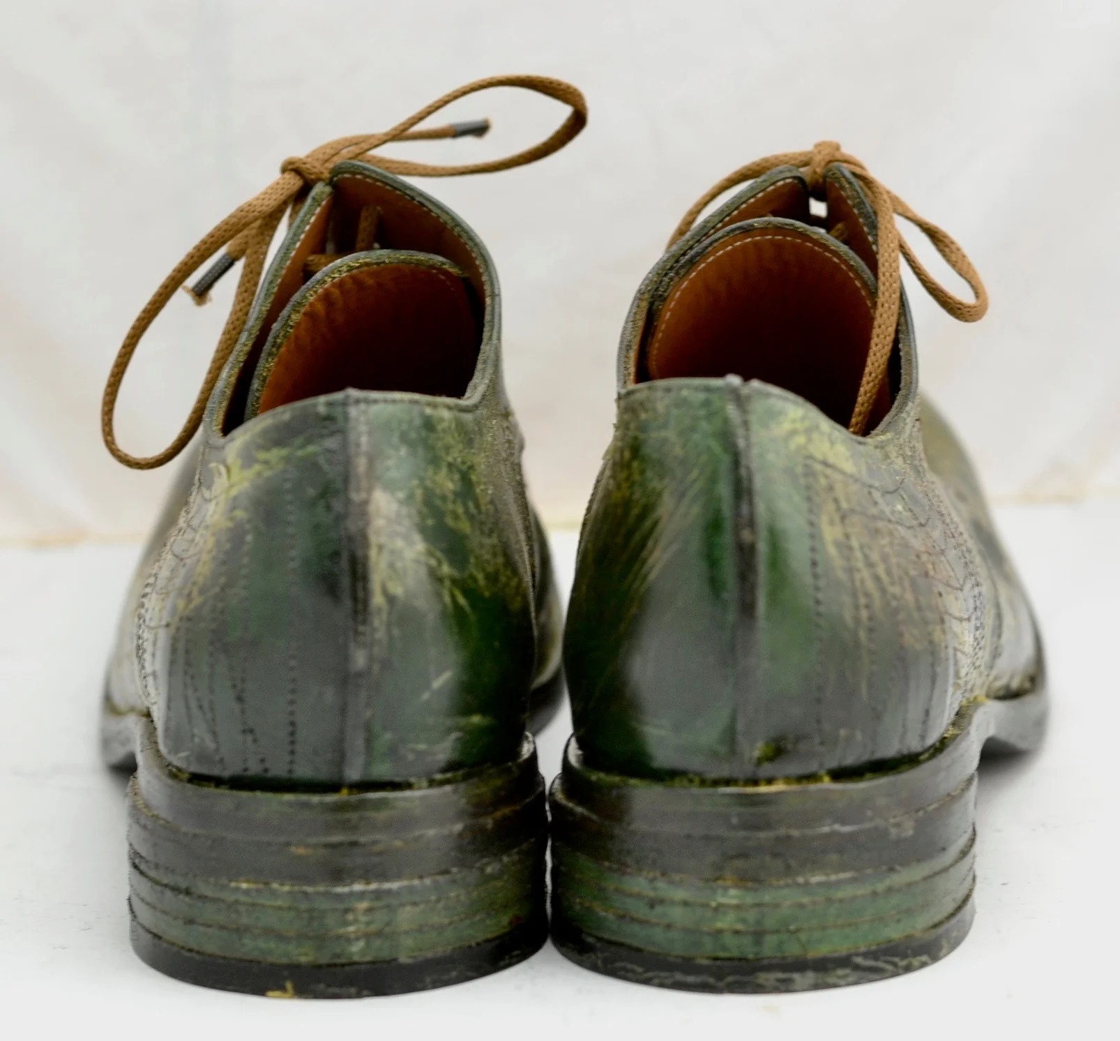 Asym derby shoe  | seaweed cordovan - Image 4