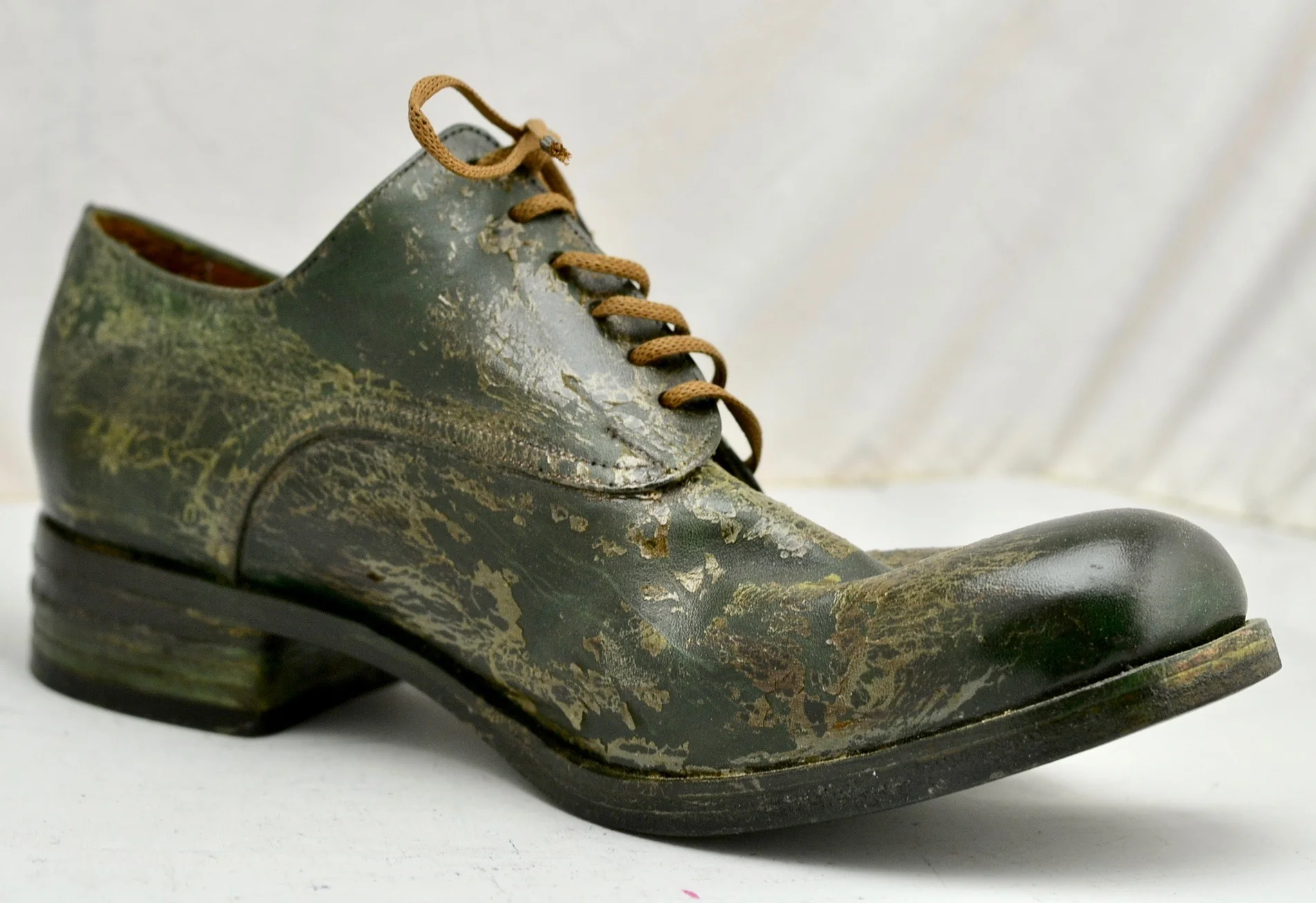 Asym derby shoe  | seaweed cordovan - Image 5