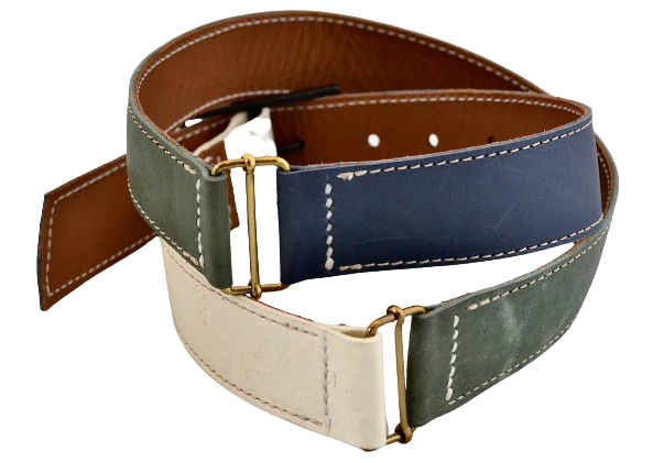 Belt | narrow | Mixed leather linked - Image 2