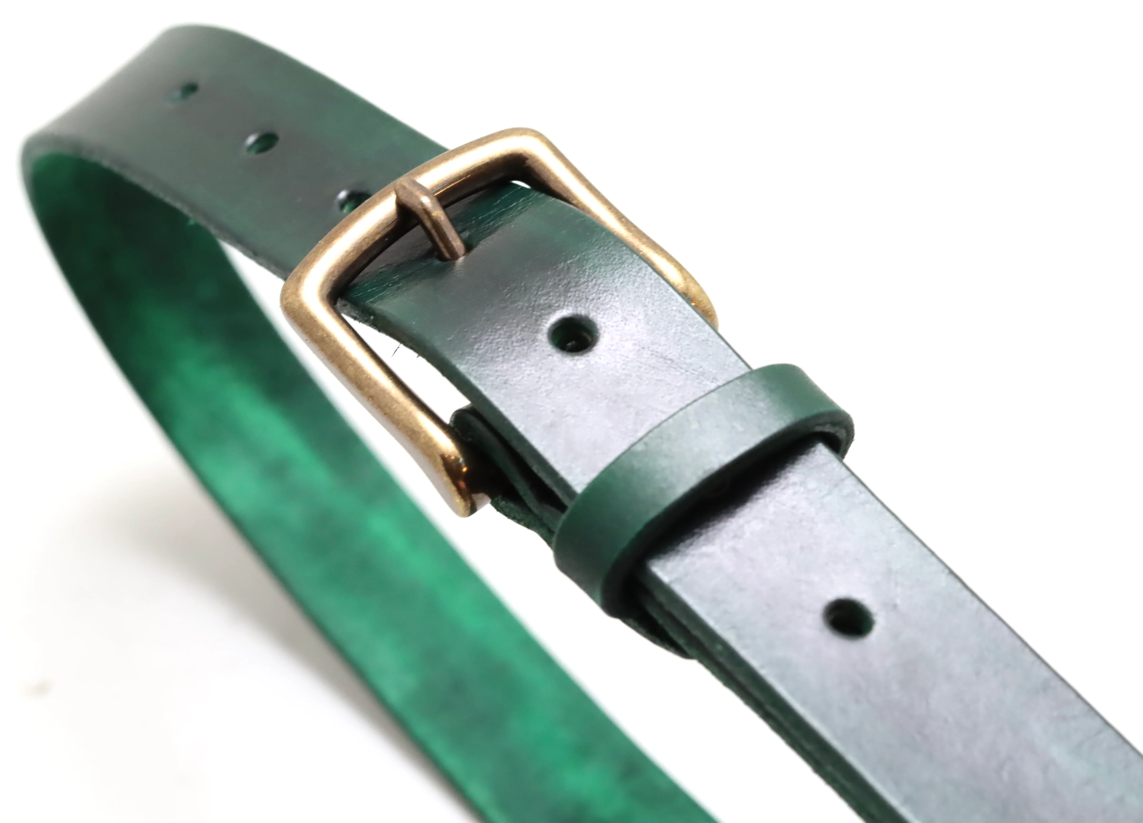 Belt | unstitched | moss | calf - Image 2