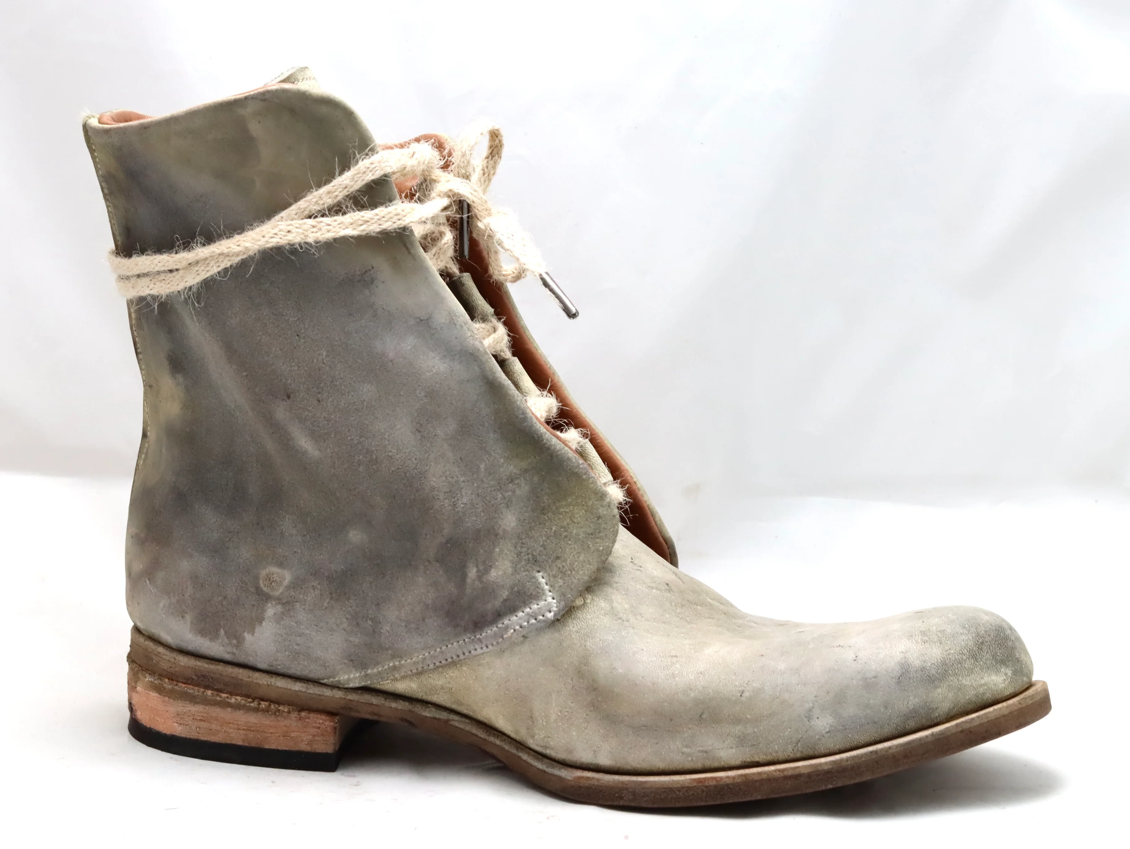 Blind lace derby boot  | cement  | culatta - Image 4