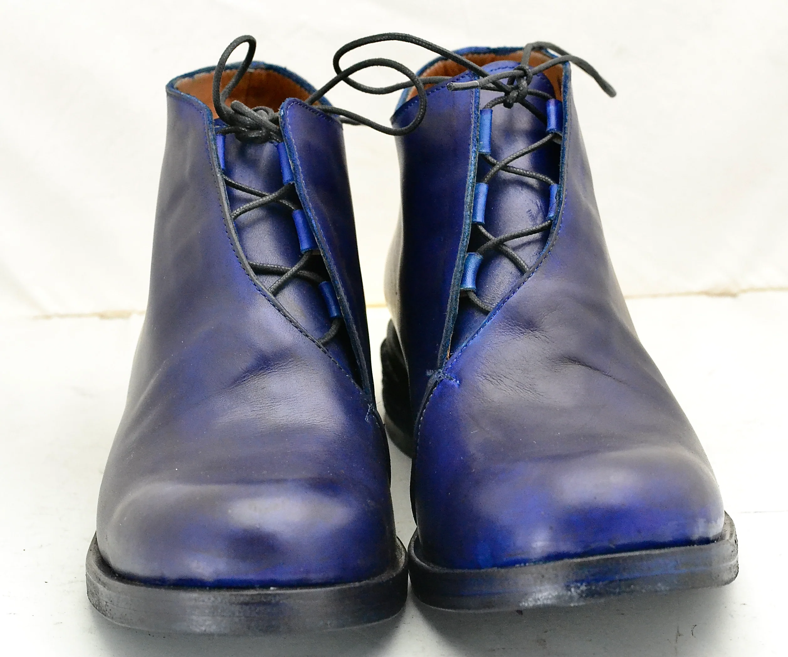 Boot blind lace | Midnight blue | calf - Image 2