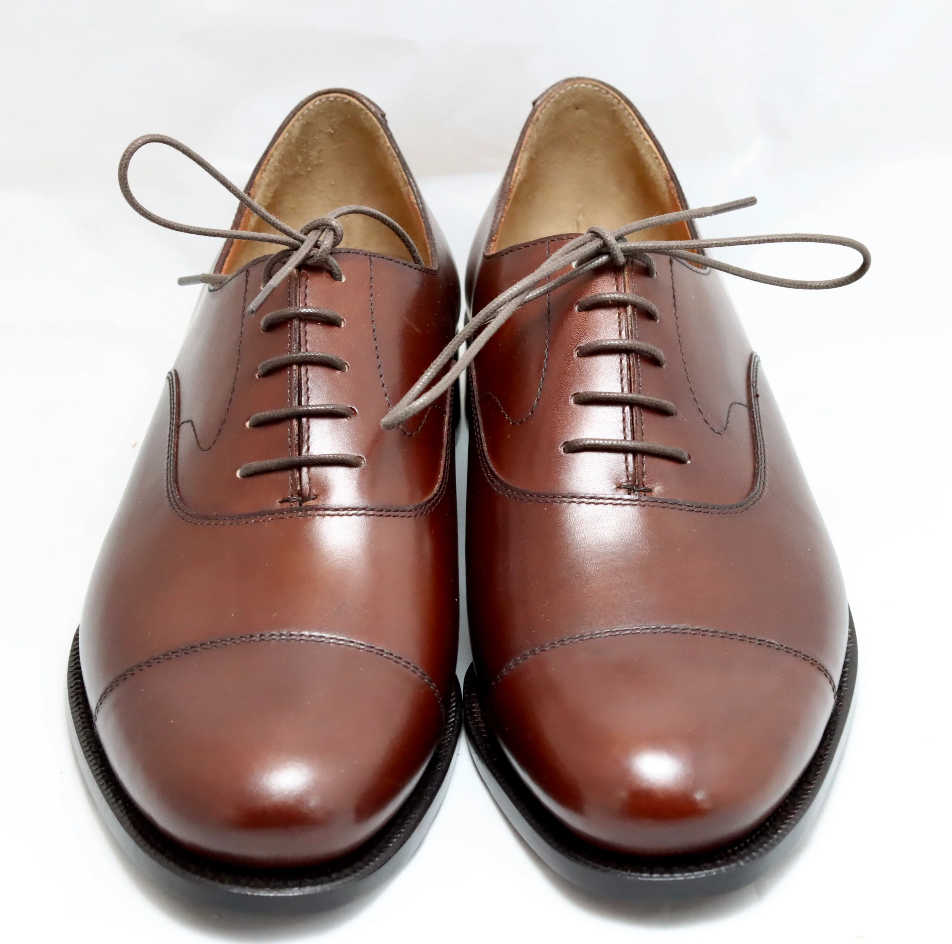 Oxford toecap |  brown | Calf | wide fit |Almond toe - Image 3