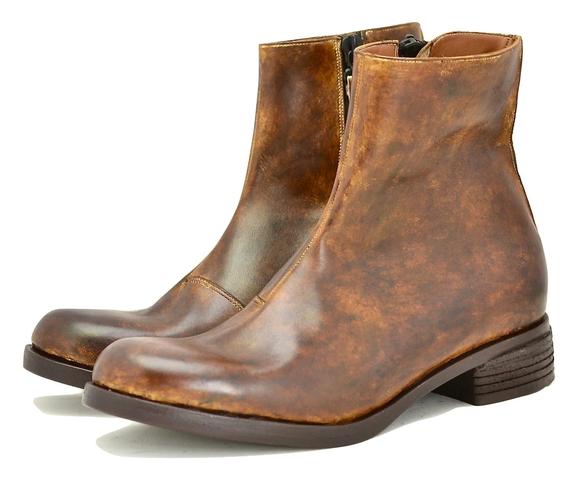Zip Sided Boot  | Mahogany | Calf - Image 3