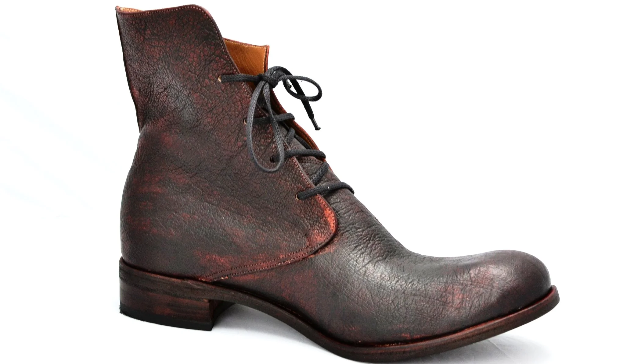 Derby Boot | Bison burgundy overdye - Image 5