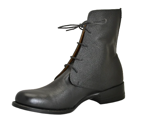 Derby Boot  |  Black pebble grain | Calf - Image 5