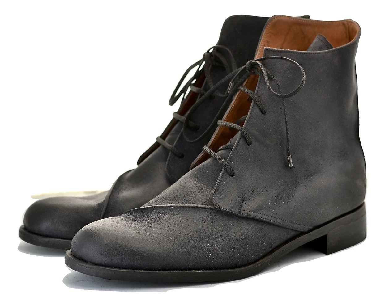 Derby Boot | waxy black | rev cordovan - Image 2