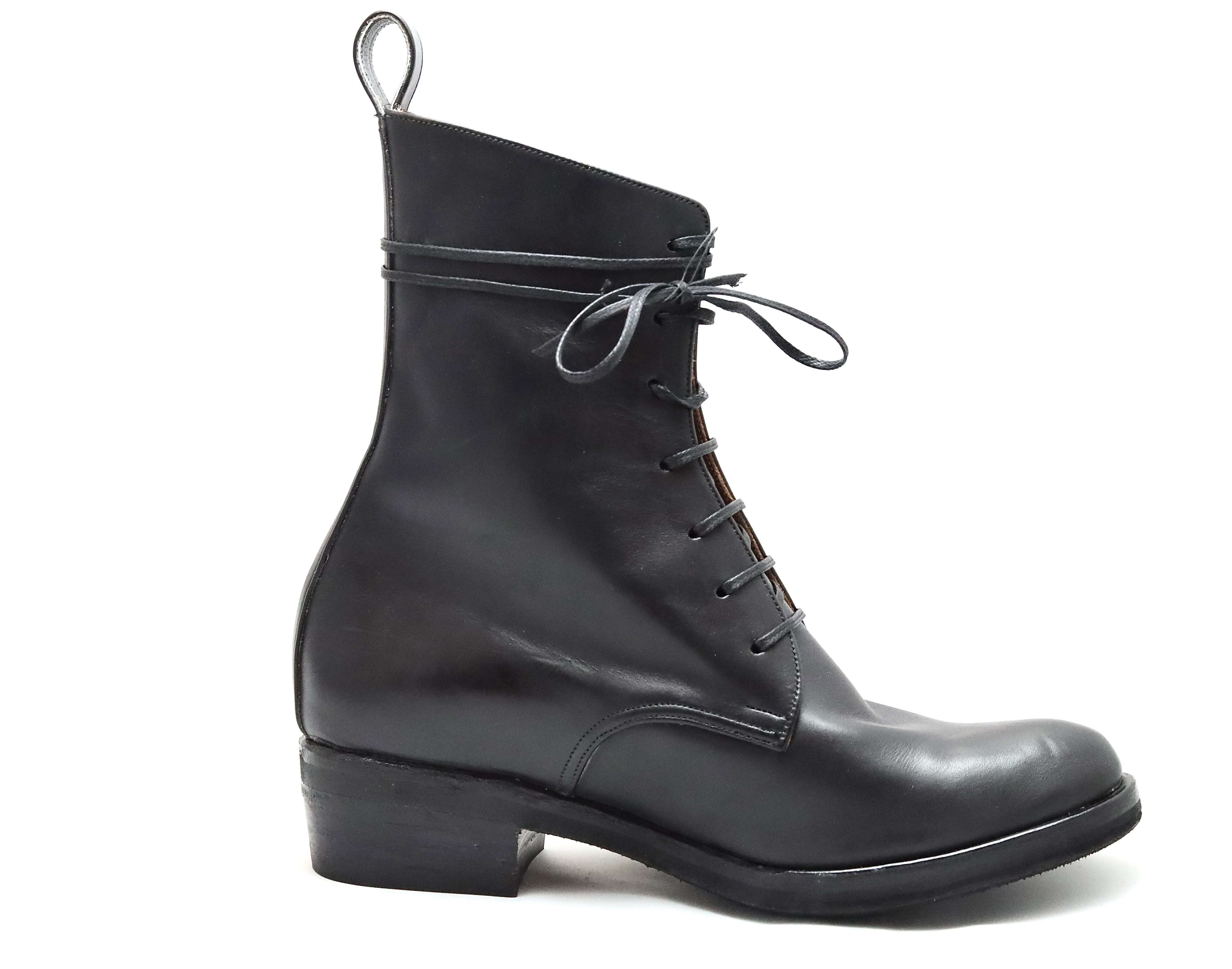 Derby Boot high | Black | calf - Image 4