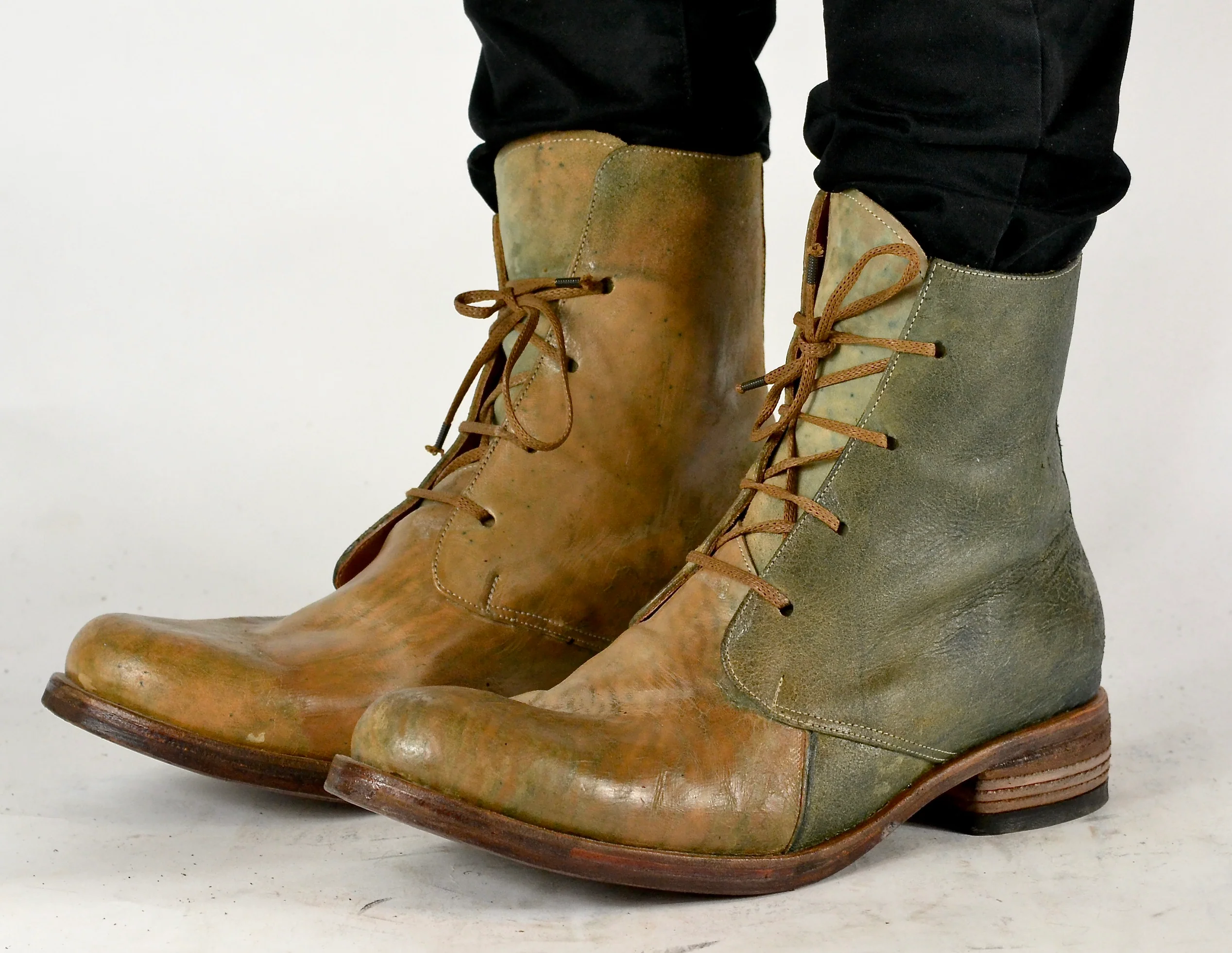 Derby Boot | Reverse blue | Cordovan - Image 2