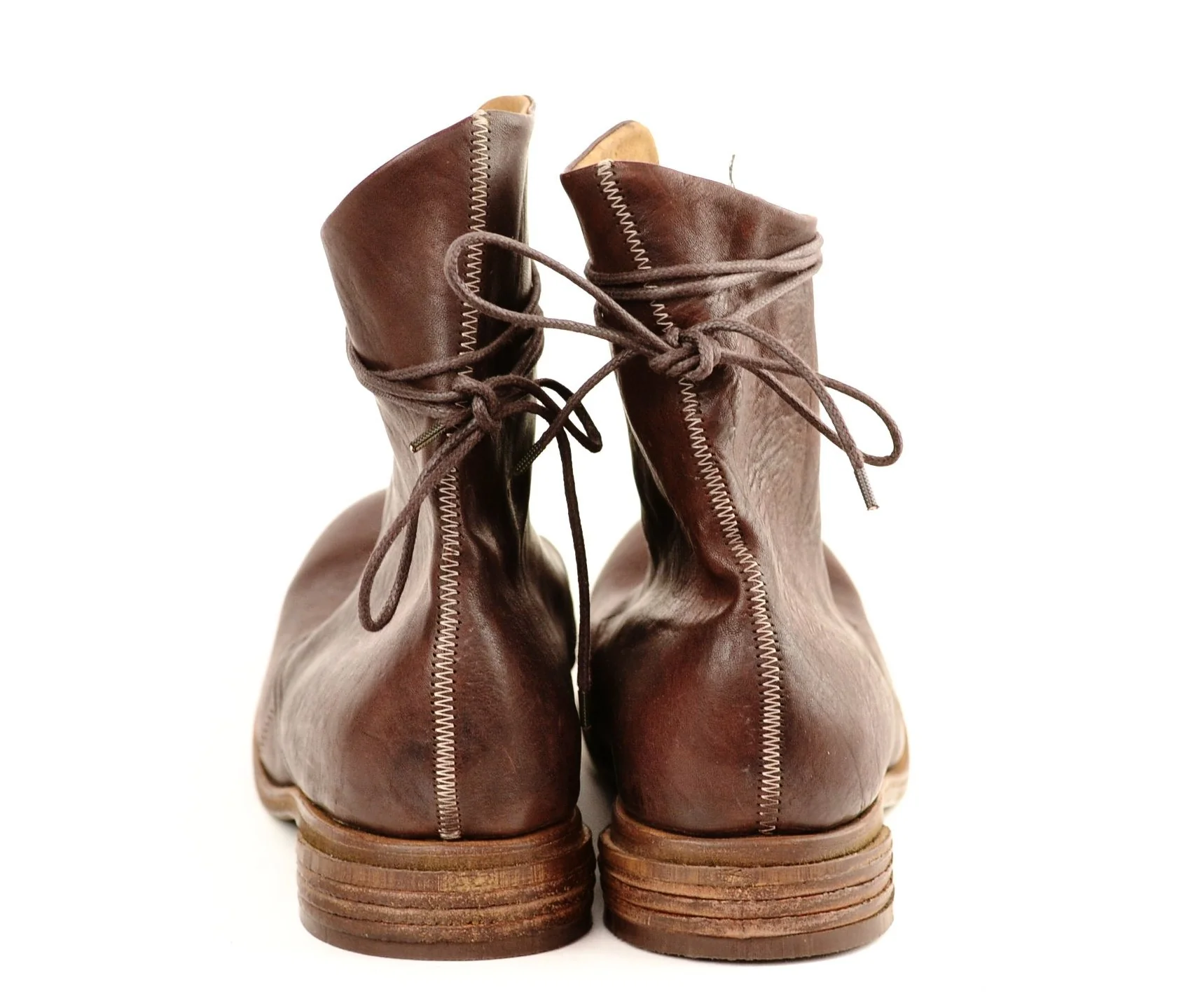 Derby Boot  |  Washed burgundy horse - Image 5