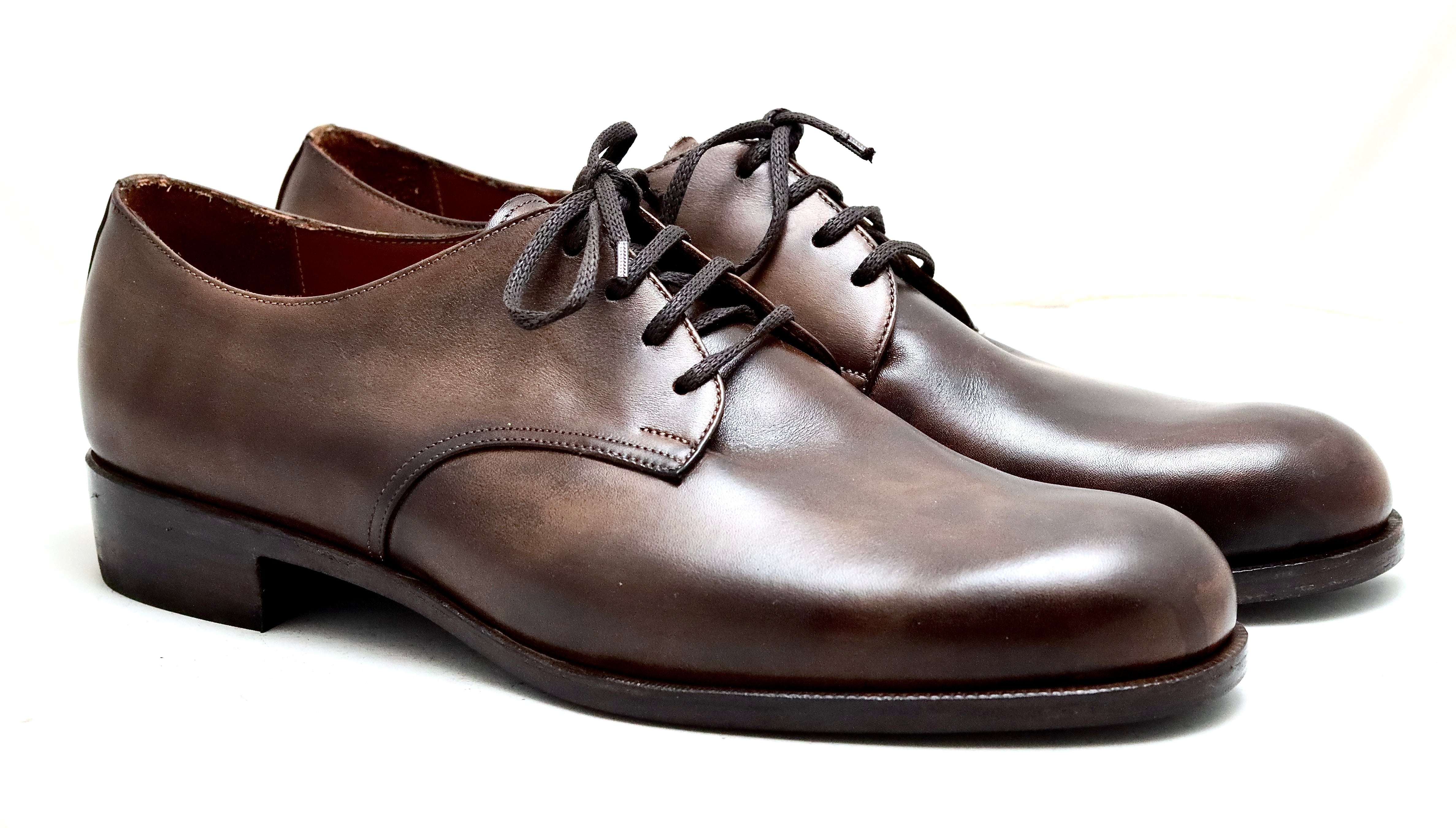Derby shoe | Dark walnut | calf | wide fit