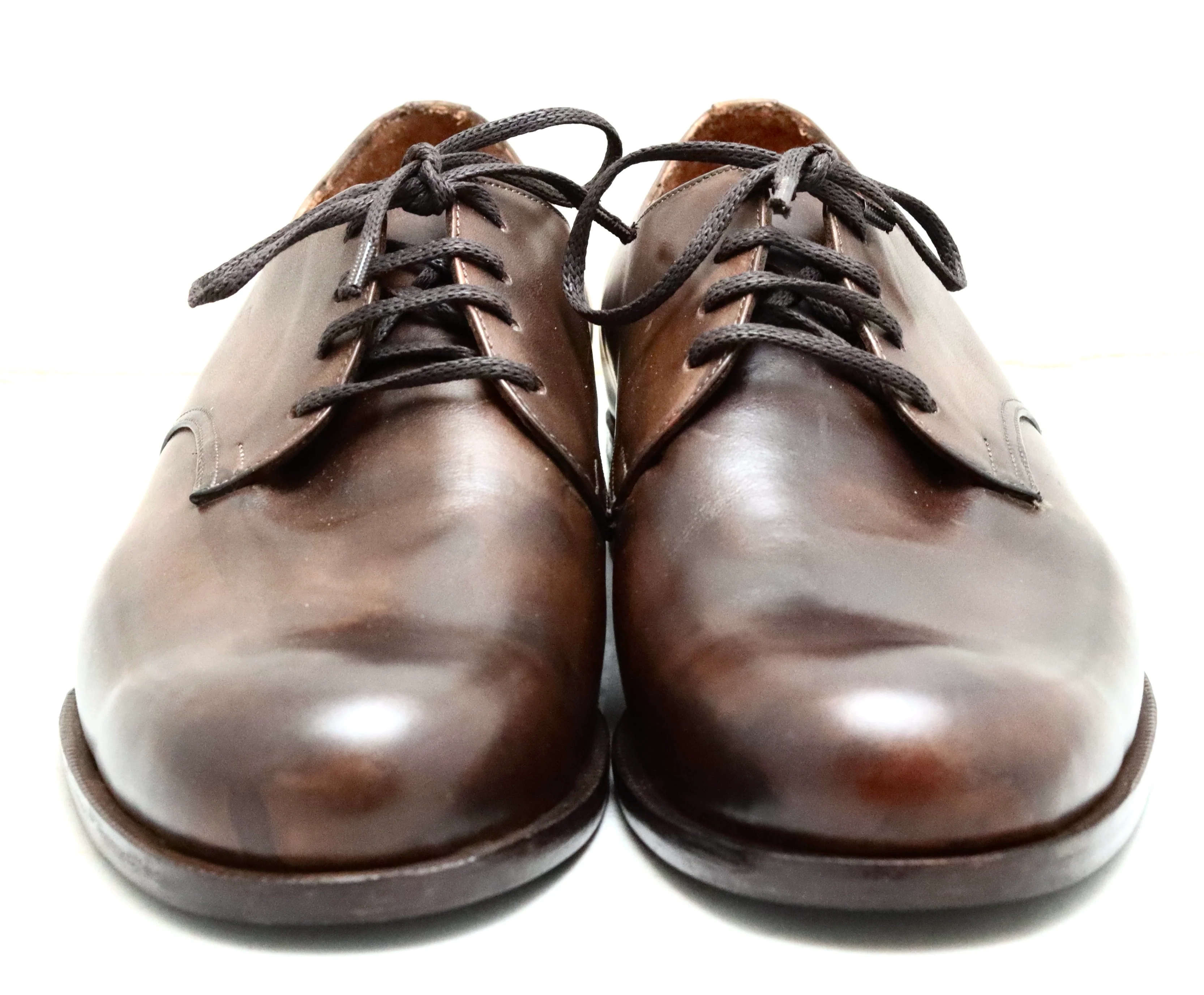Derby shoe | Dark walnut | calf | wide fit - Image 3