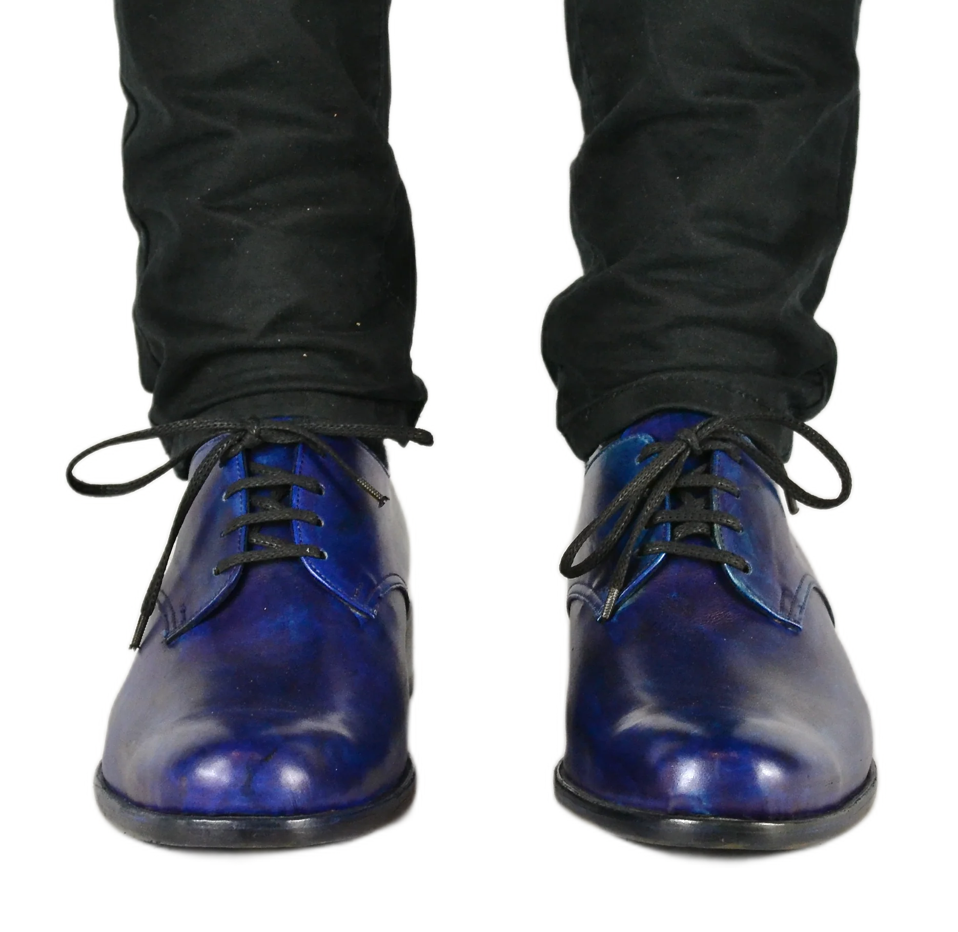 Derby shoe | Midnight blue | calf - Image 4