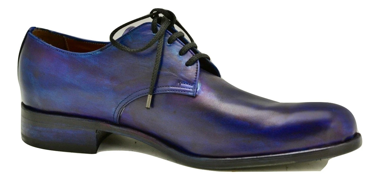 Derby shoe | Midnight blue | calf - Image 6