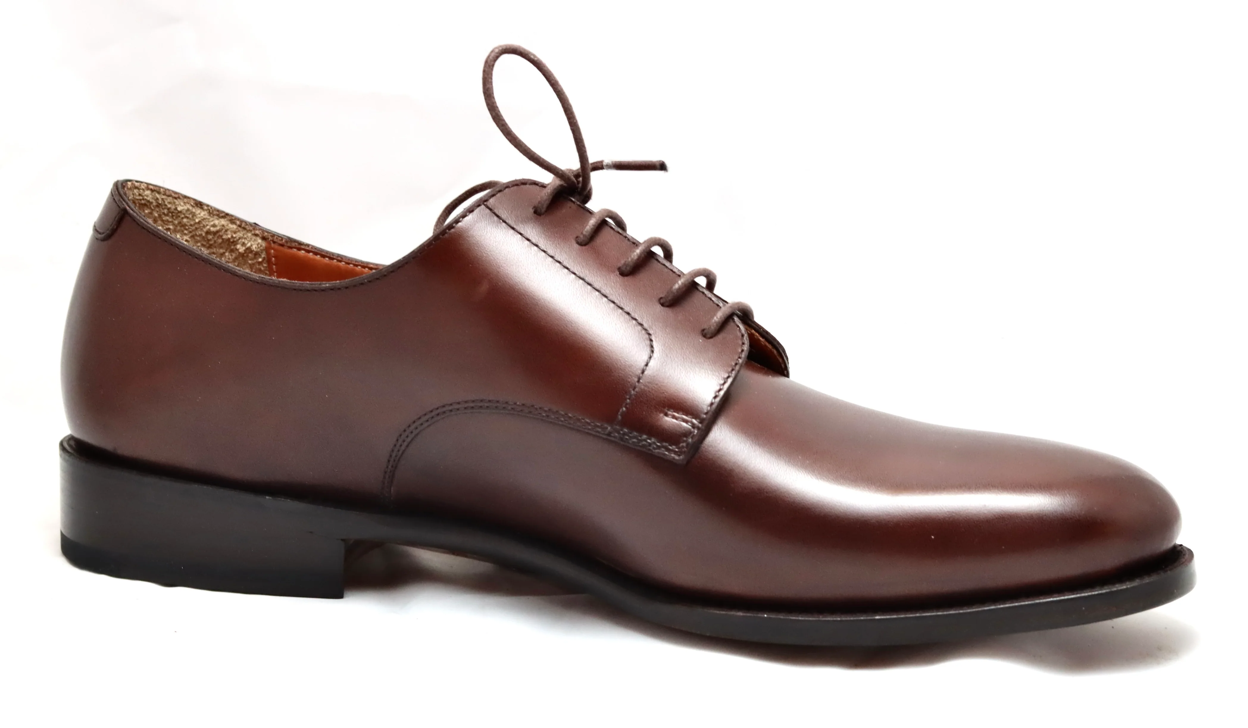 Derby shoe | mocha | Box calf |wide fit - Image 4