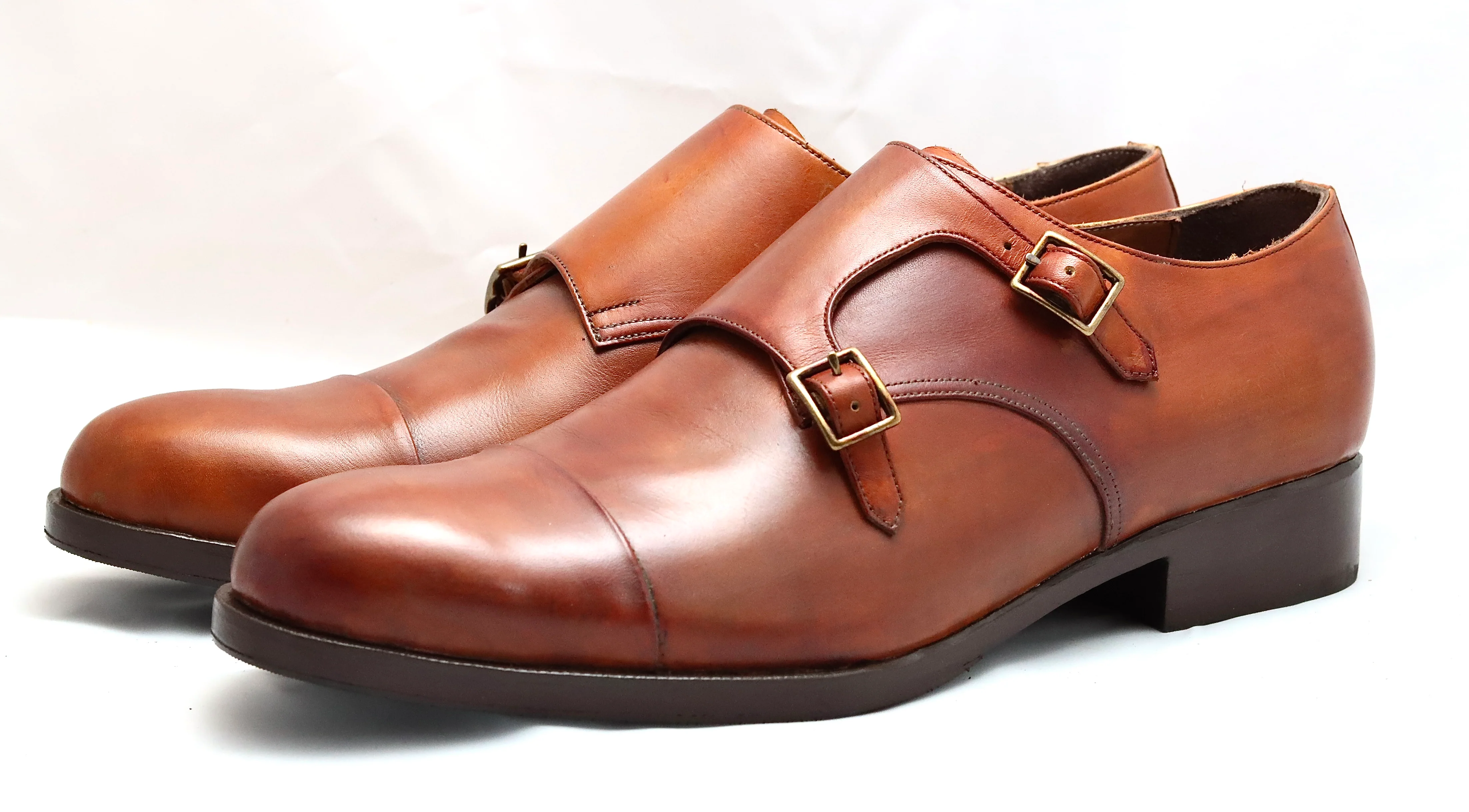 Double Monk  | antique cognac | box calf - Image 2