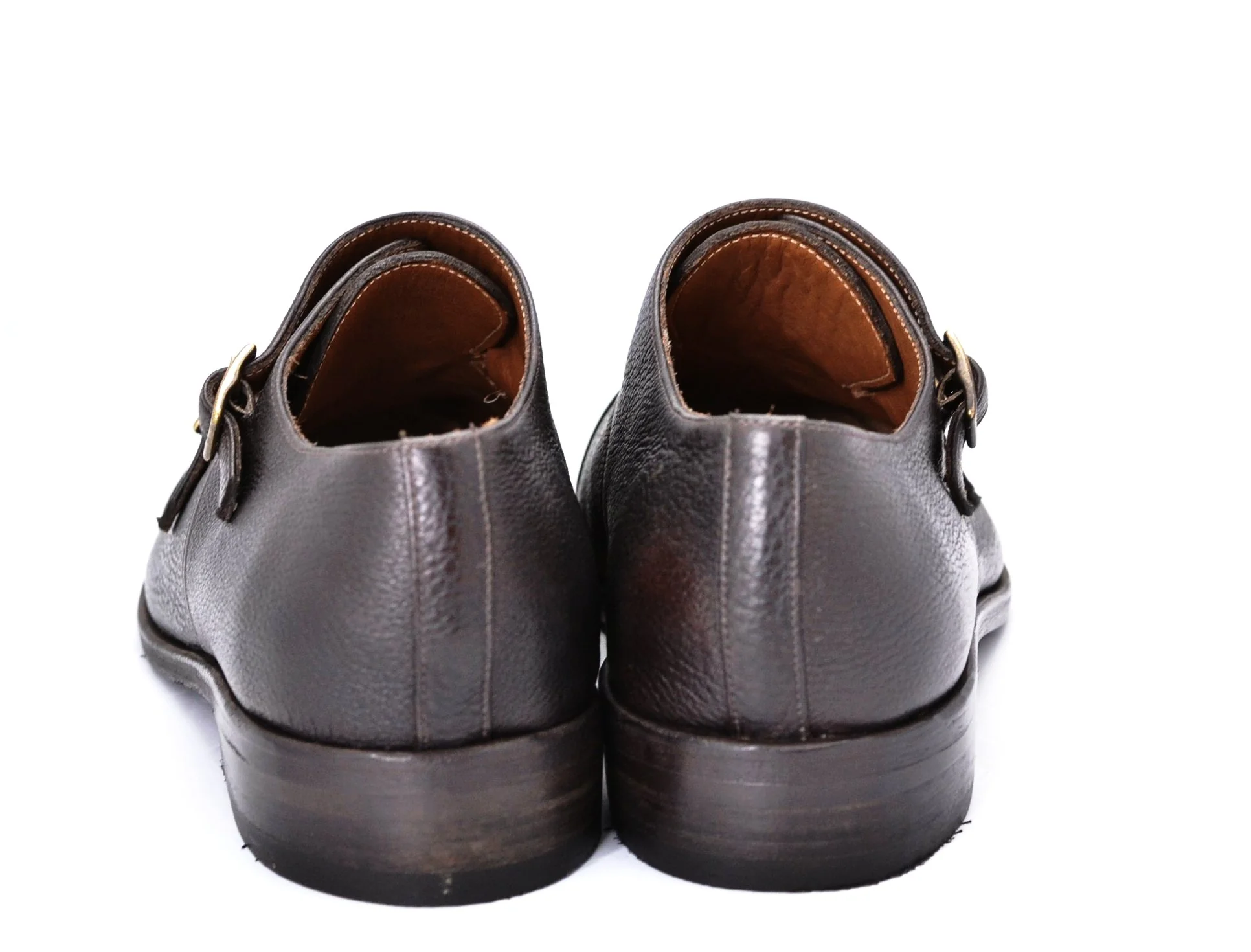 Double Monk | Choc pebble grain calf - Image 4