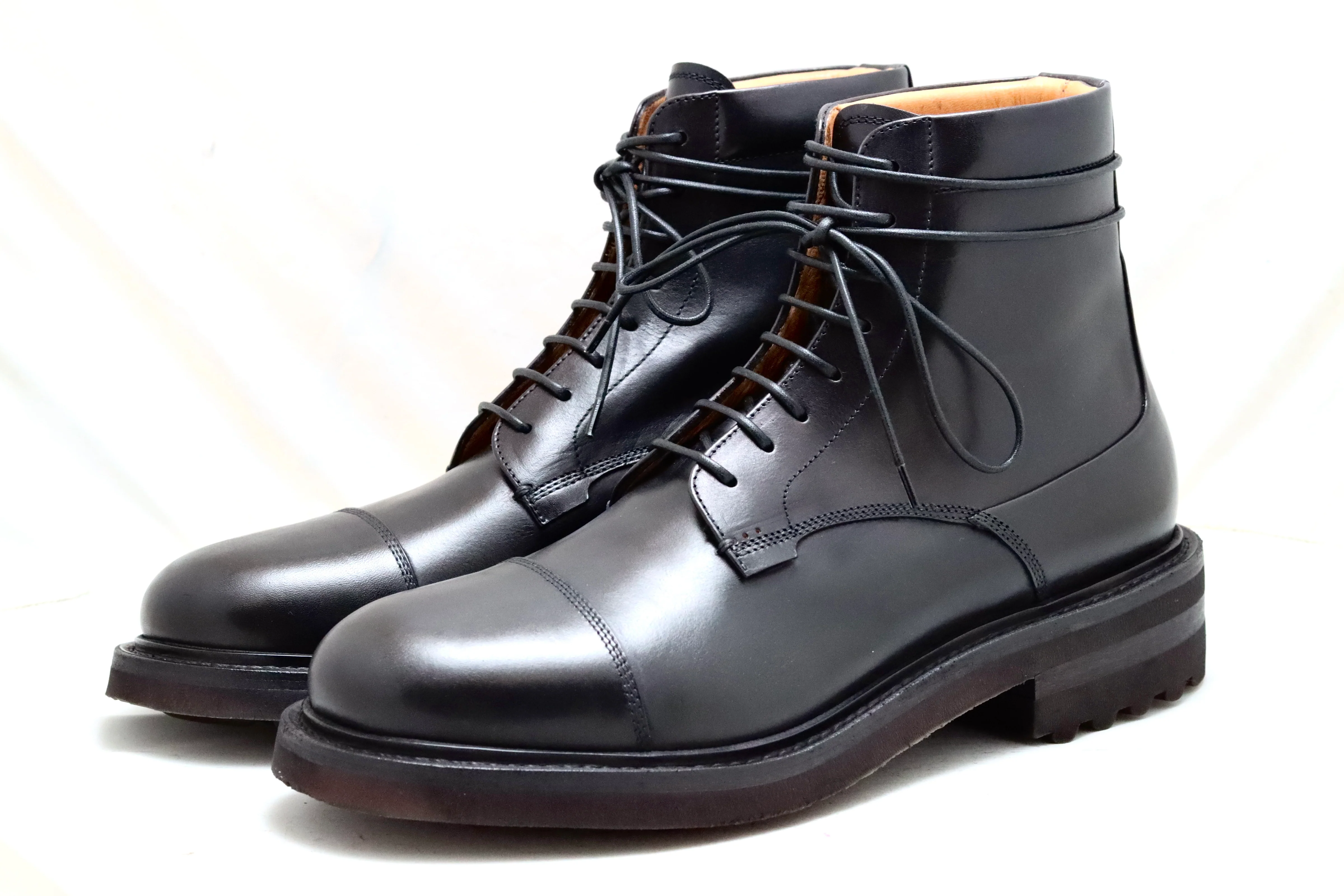 Toe cap derby boot 1 | Black | calf - Image 2