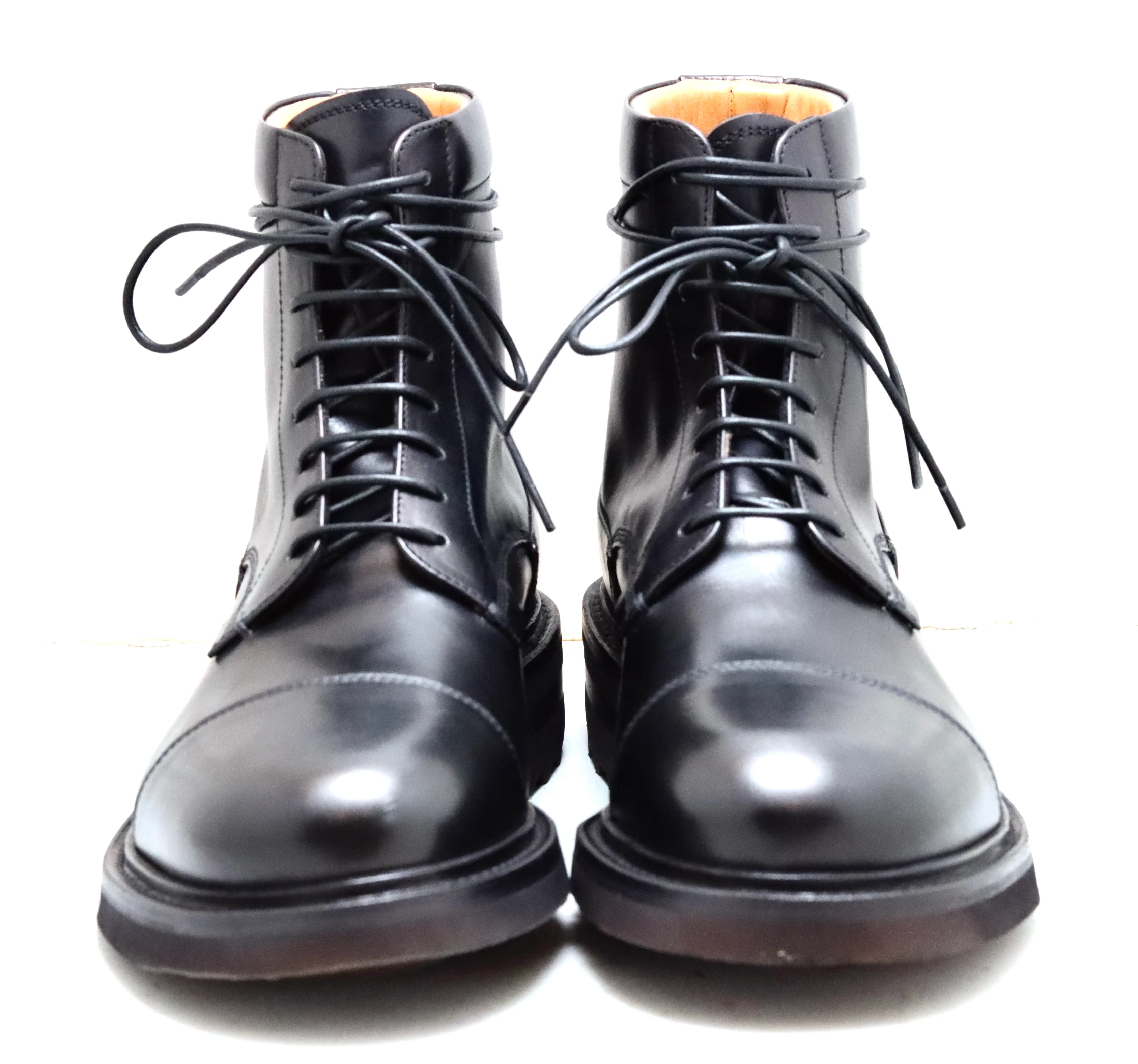 Toe cap derby boot 1 | Black | calf - Image 5