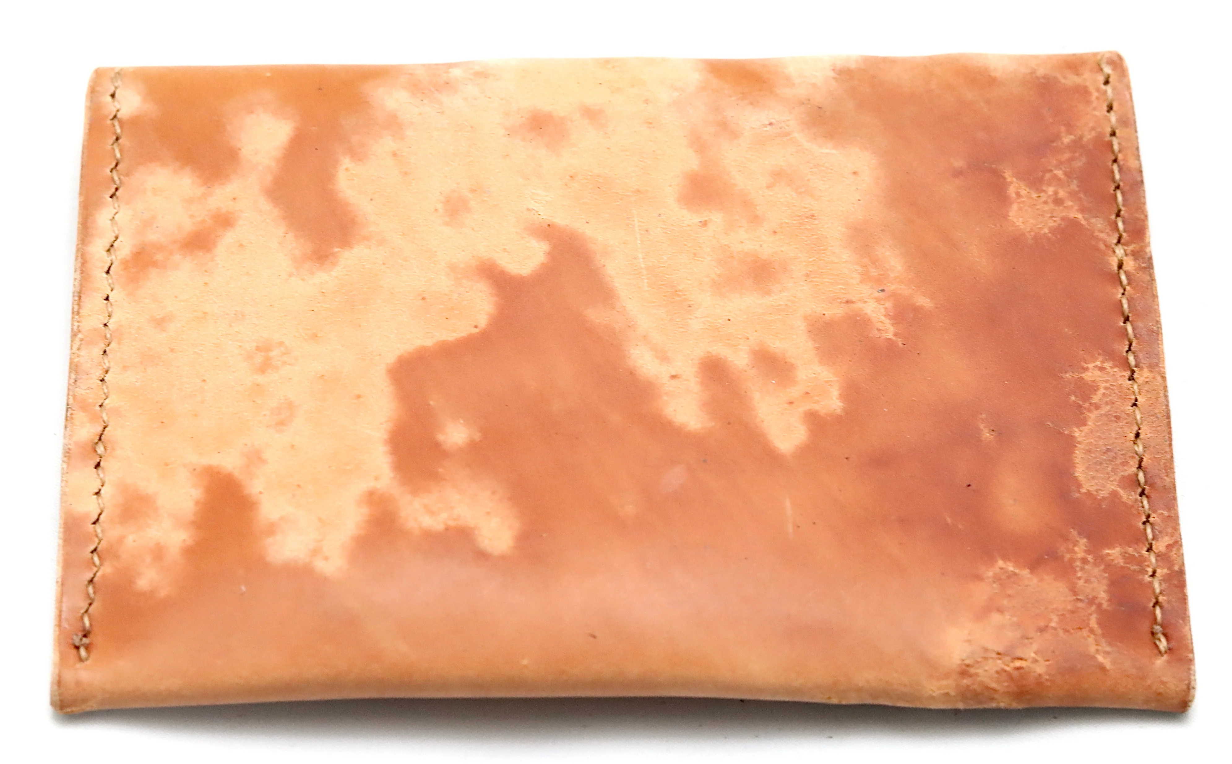 Flap fold Wallet | tan | reverse cordovan - Image 2