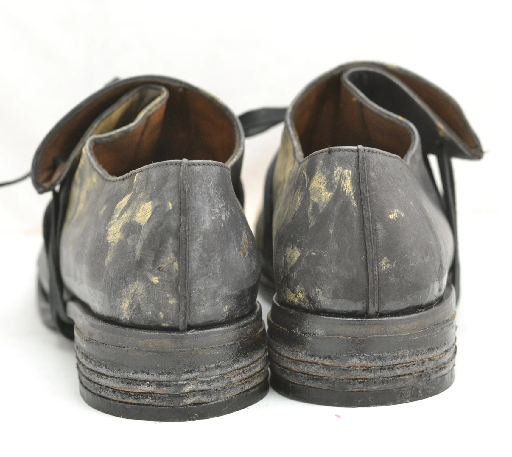 Foldover Shoe | Black oil stain on calf - Image 5