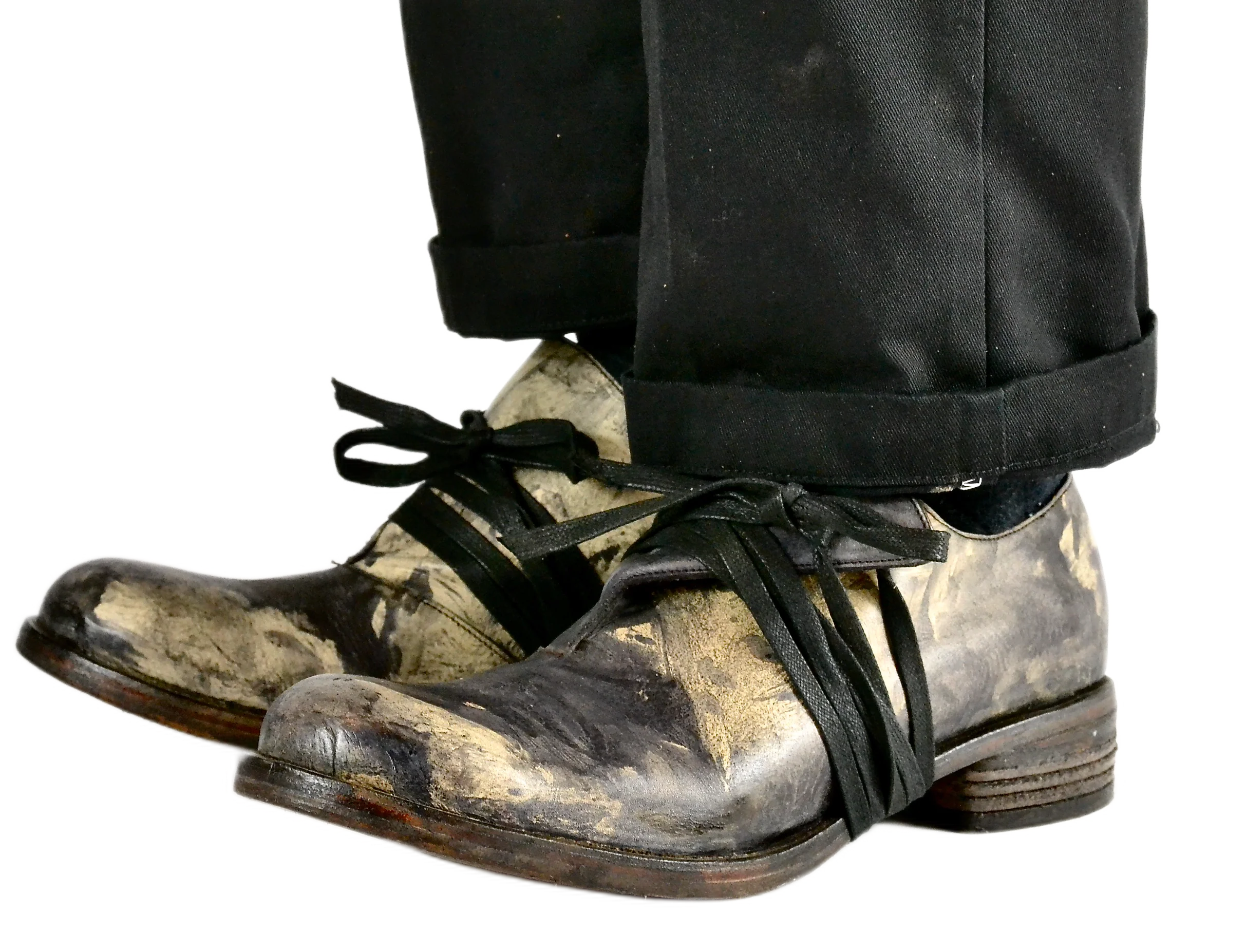 Foldover Shoe | Black oil stain on calf - Image 7