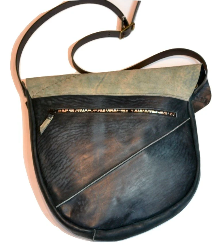 Gaucho Bag  |  marine blue | Cordovan - Image 3