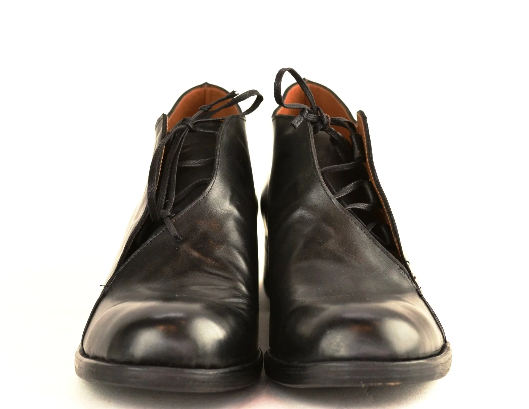 half boot blind lace  | Black | Calf - Image 4