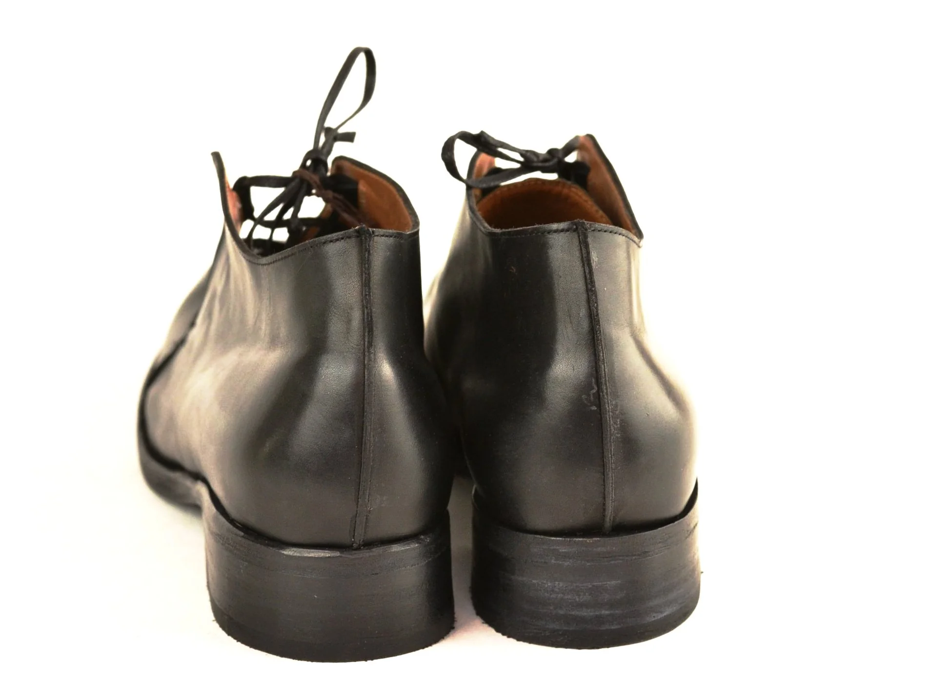 half boot blind lace  | Black | Calf - Image 5