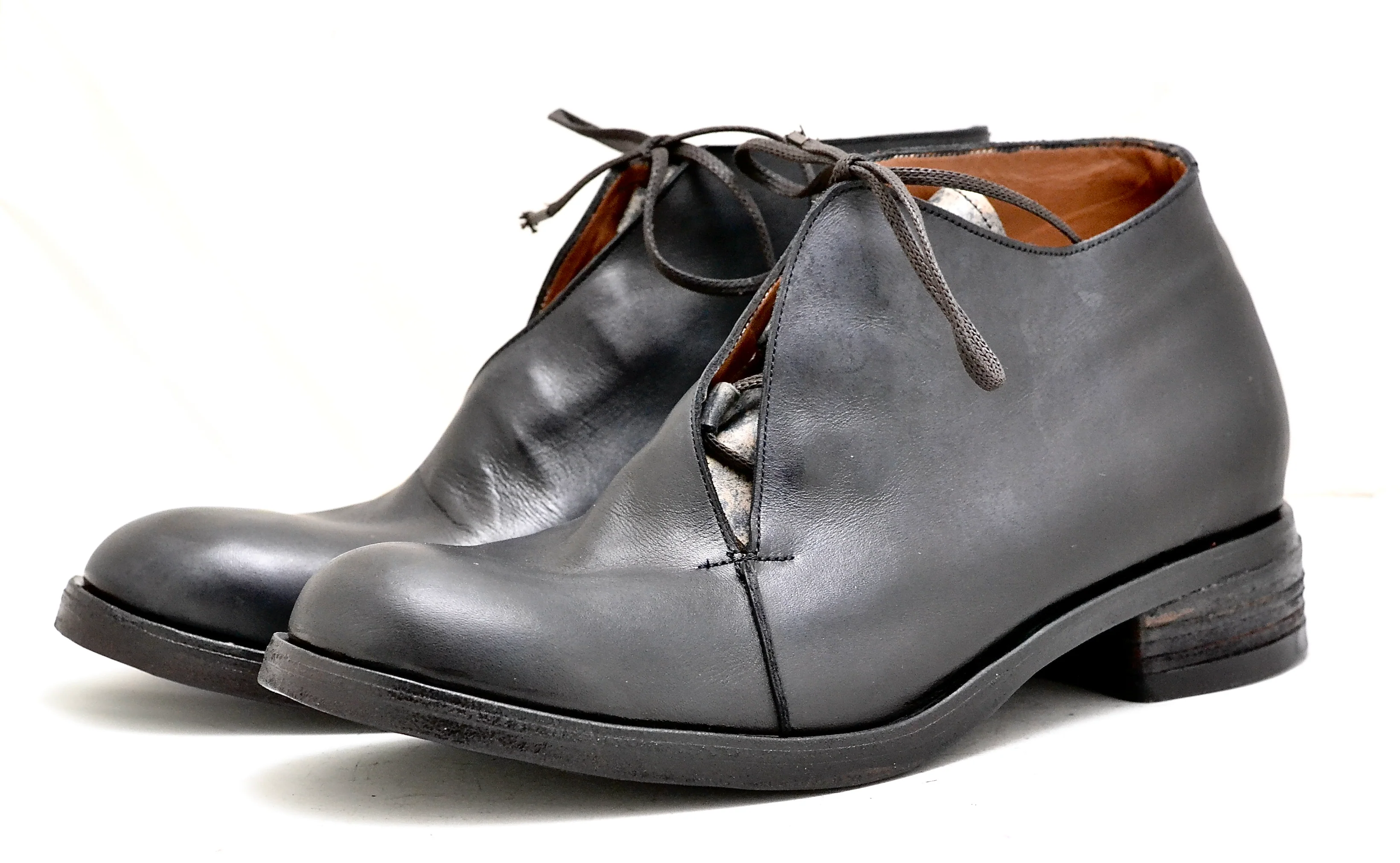 Half boot blind lace |  black contrast | Calf - Image 2
