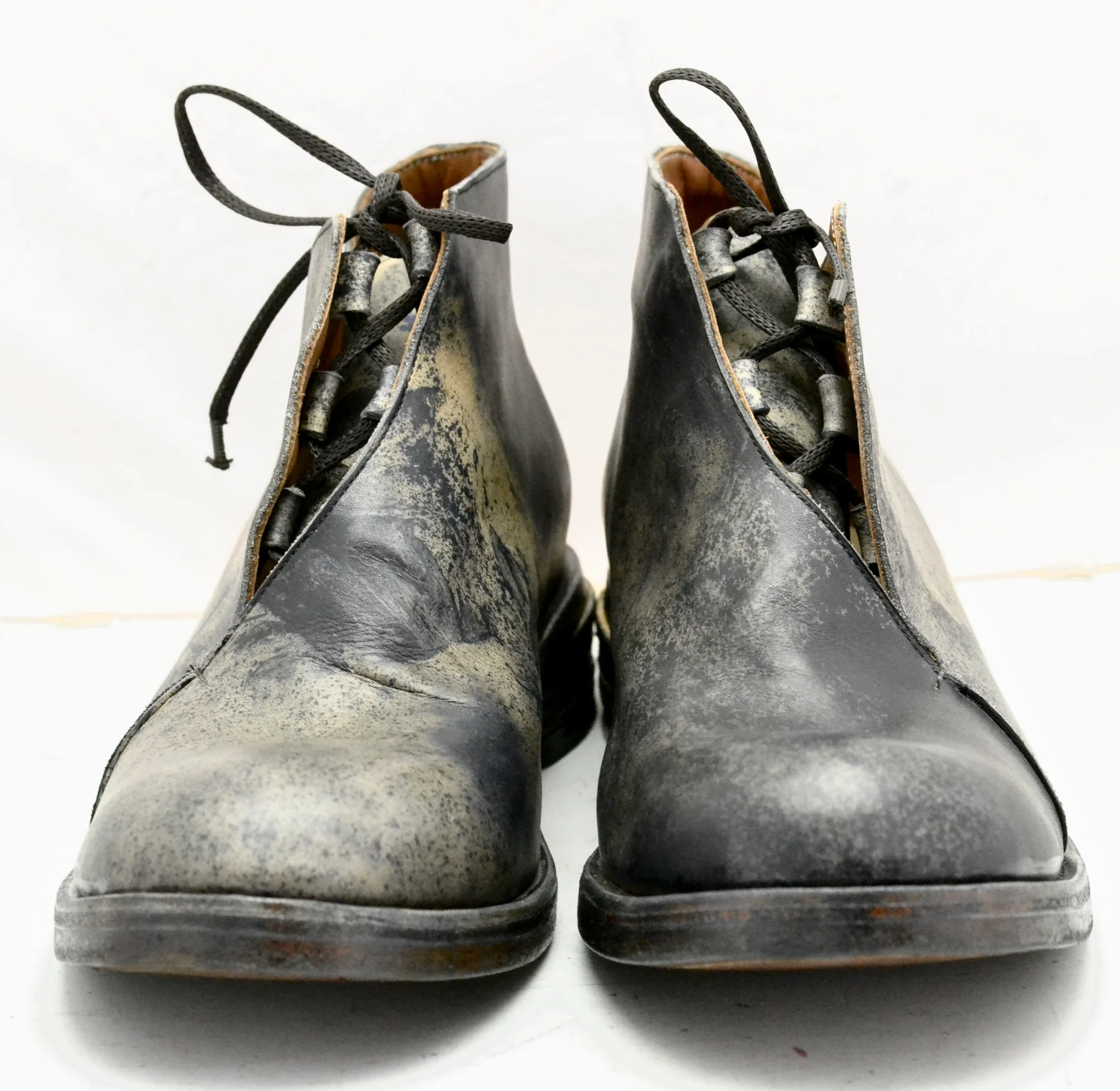 Half boot blind lace |  black dip dye calf - Image 3