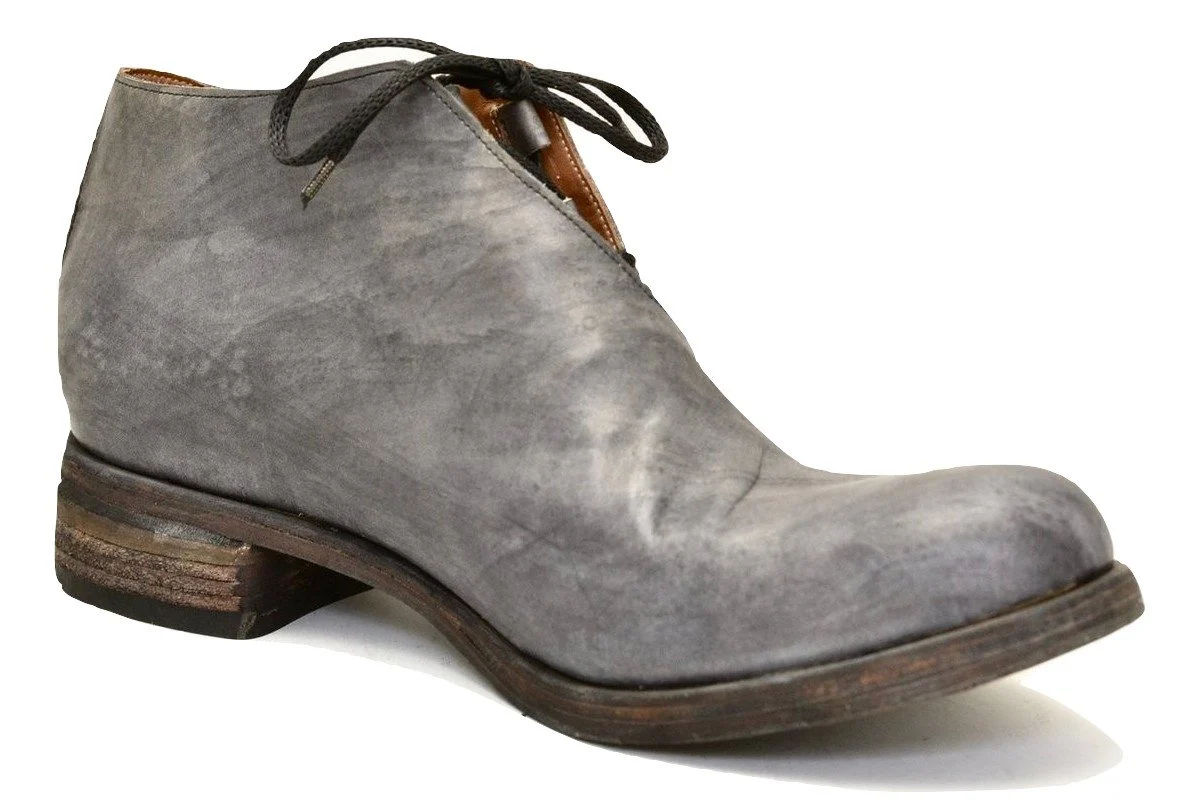 Half boot blind lace |  grey stain | calf - Image 8