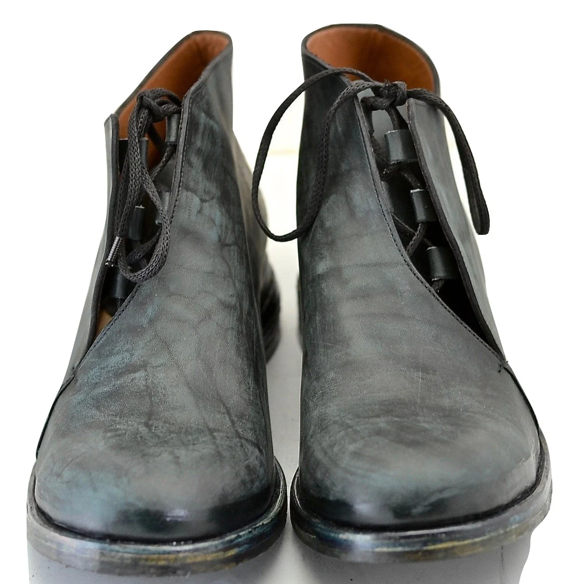 Half boot blind lace |  green black horse - Image 4