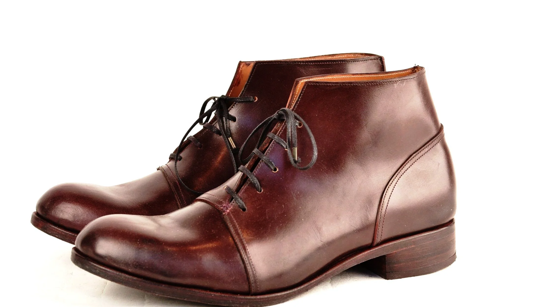 Half Boot  |  Burgundy Cordovan - Image 2