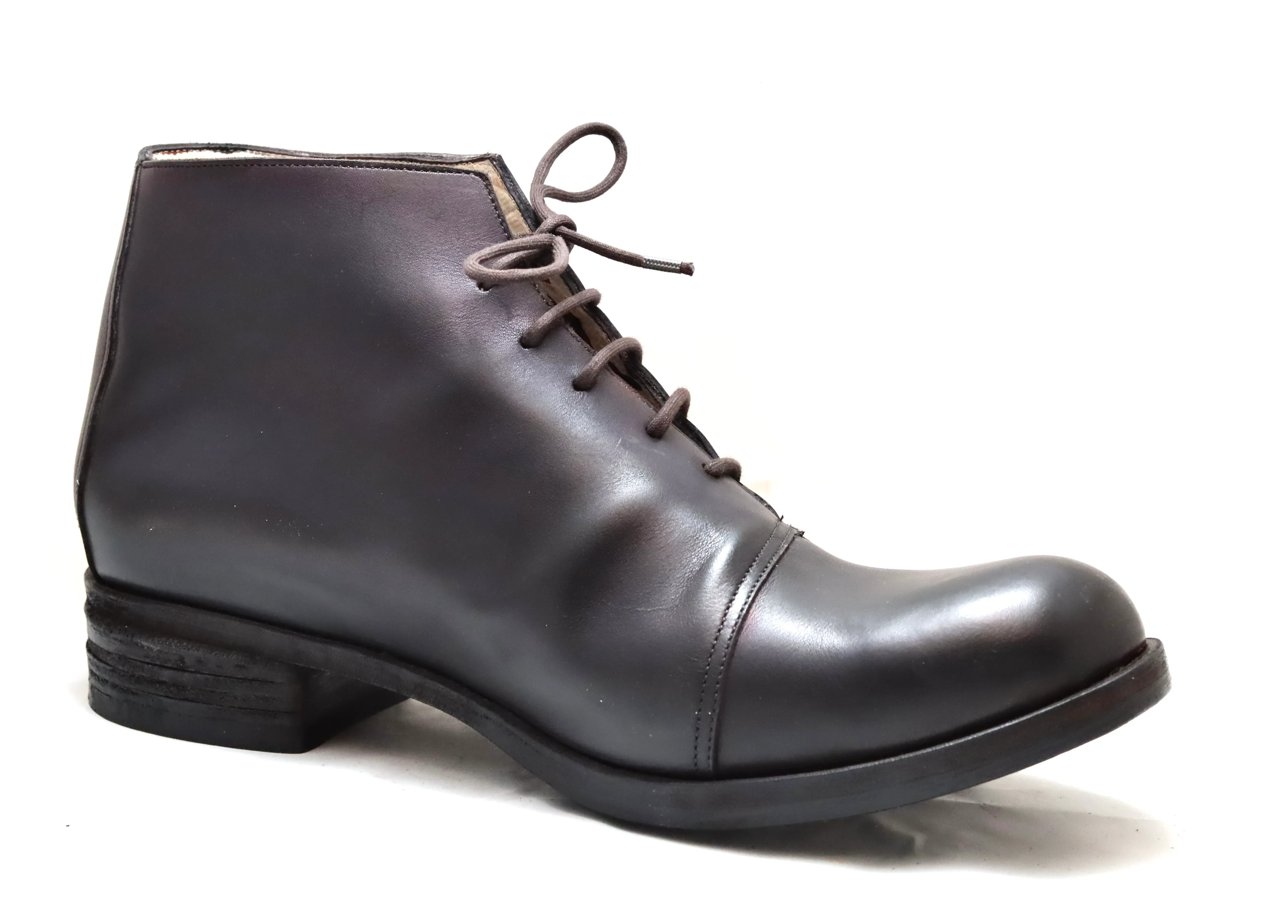 Half boot  | choc black  | calf - Image 5