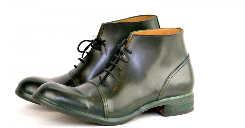 Half Boot  |  Olive cordovan - Image 3