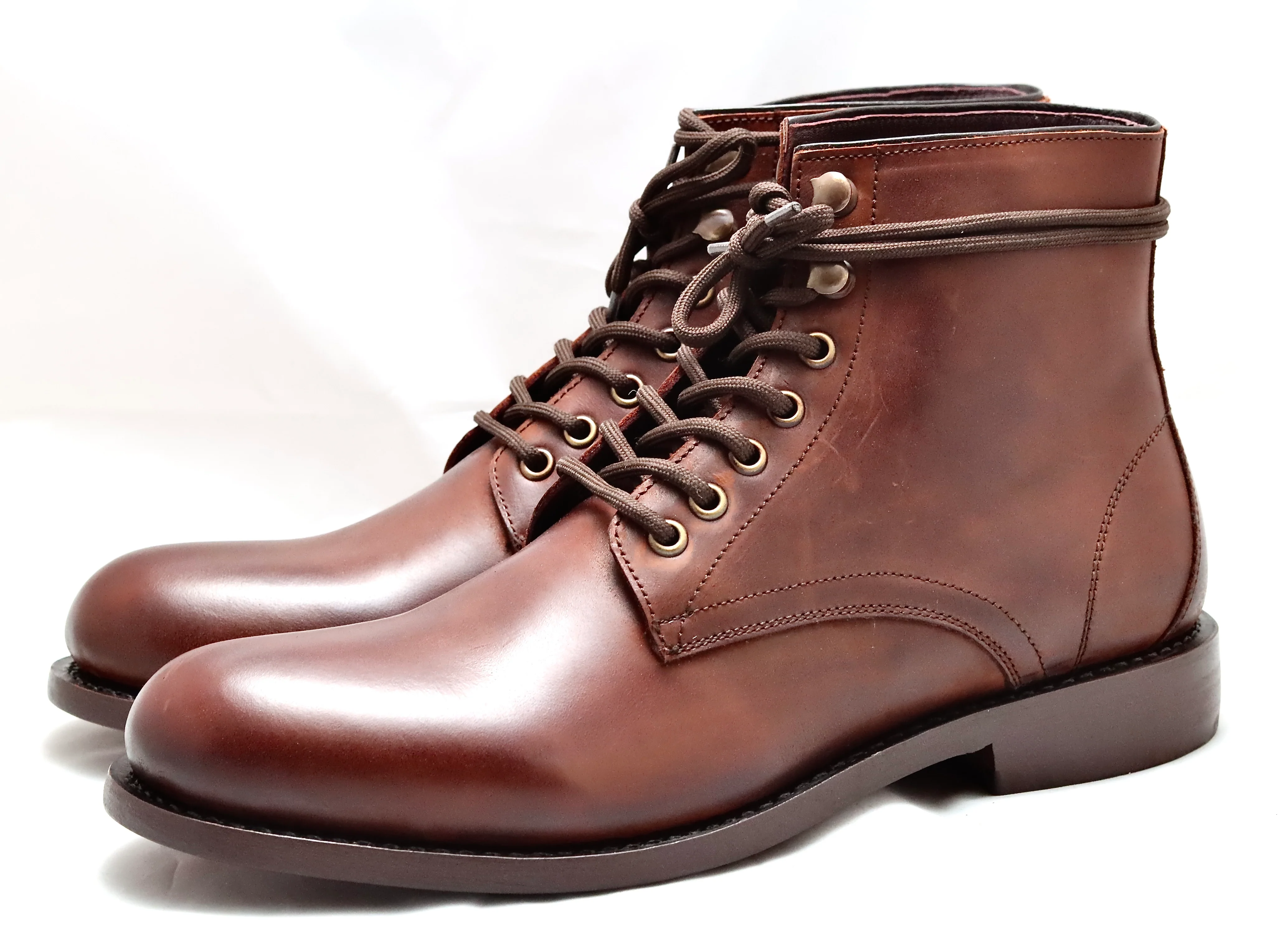 Hiker Boot  | burgundy brown  | calf - Image 2