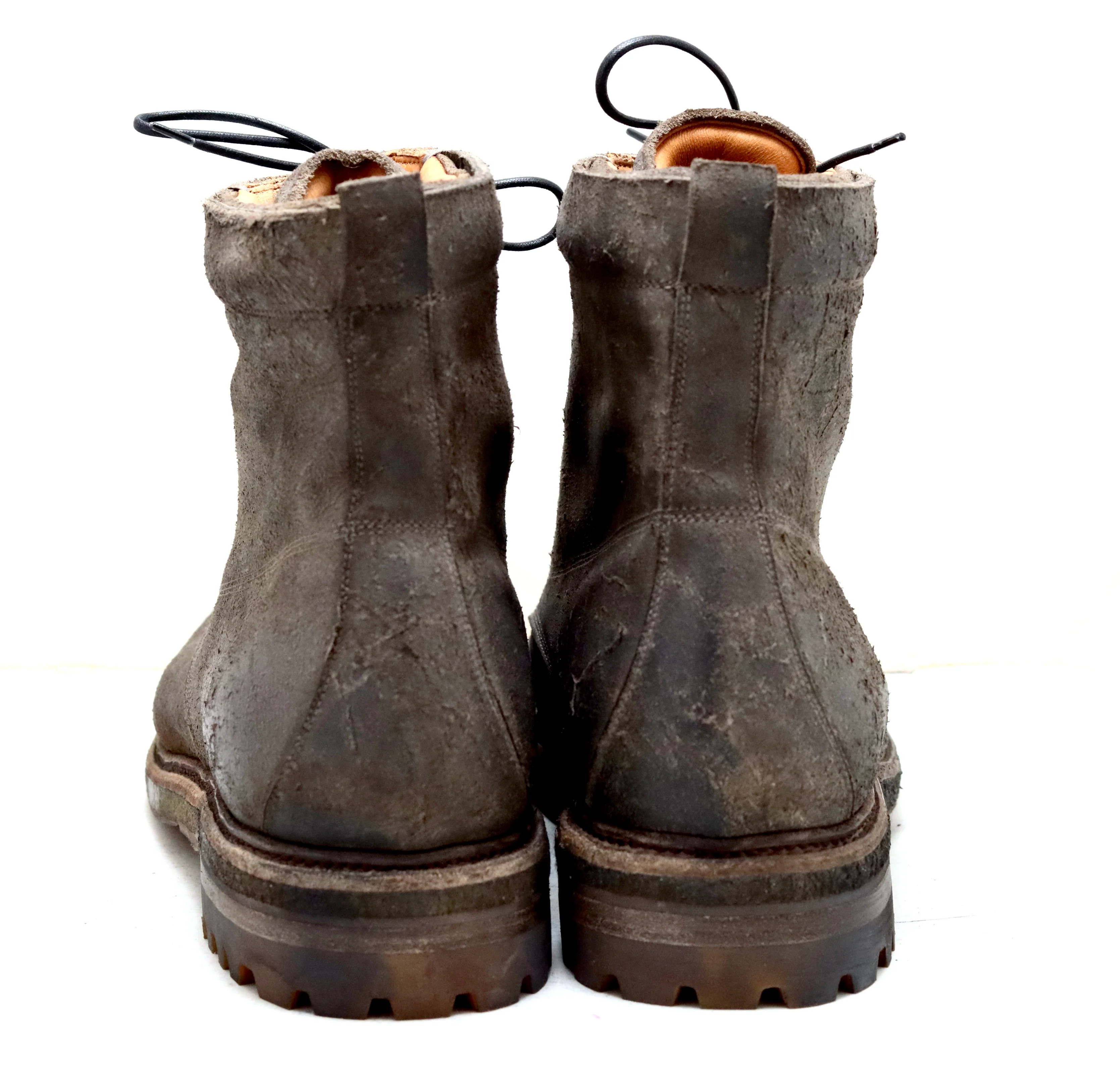 Hiking Boot | grey waxed suede | calf - Image 5