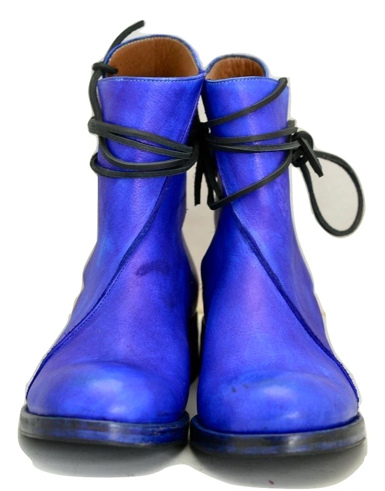 Lace around boot  |  Electric blue - Image 3