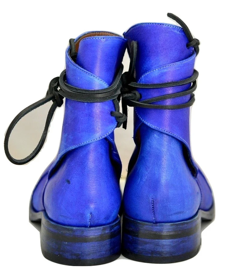 Lace around boot  |  Electric blue - Image 4