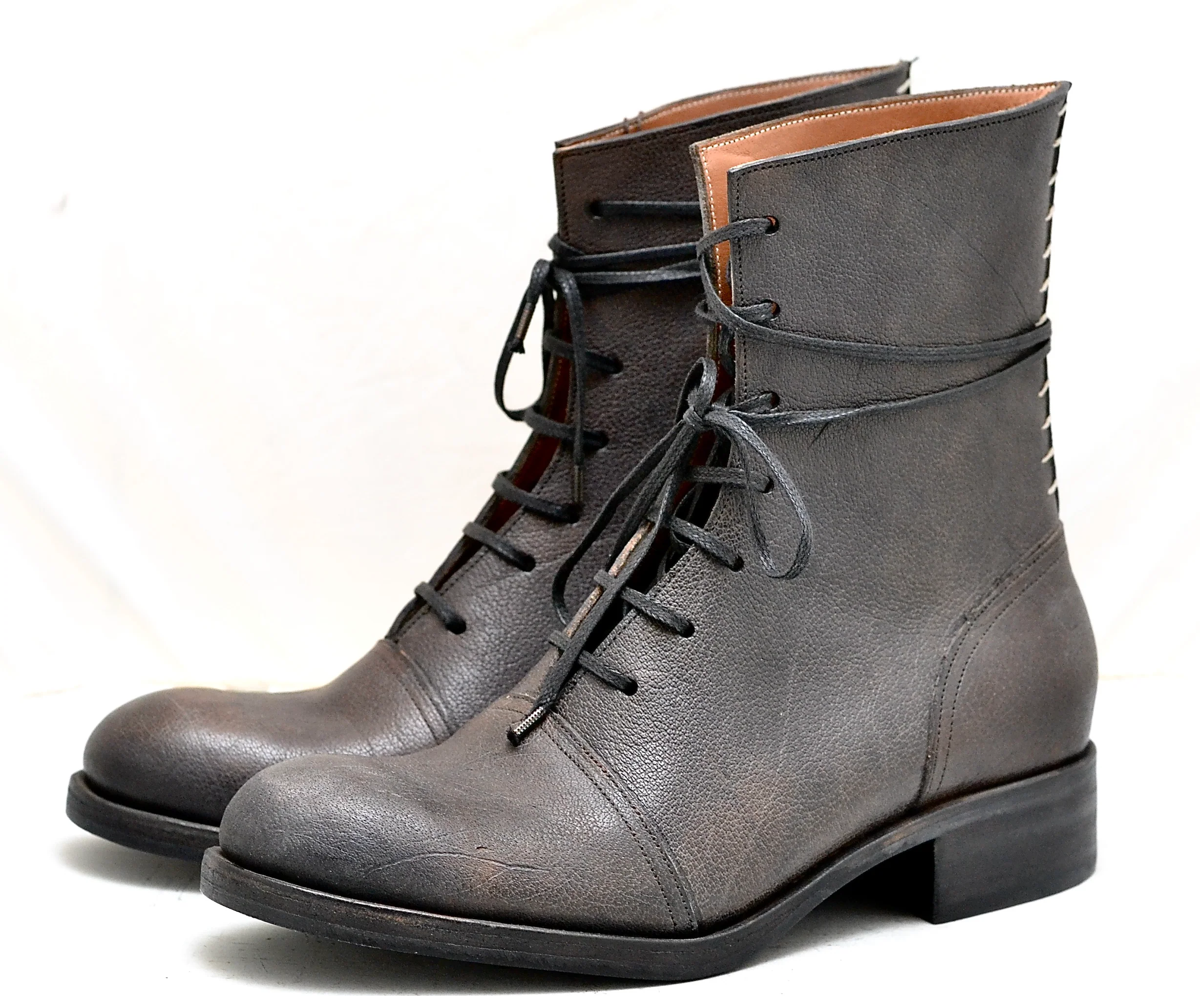 Oxford Boot  |  Dark grey | Bison - Image 2