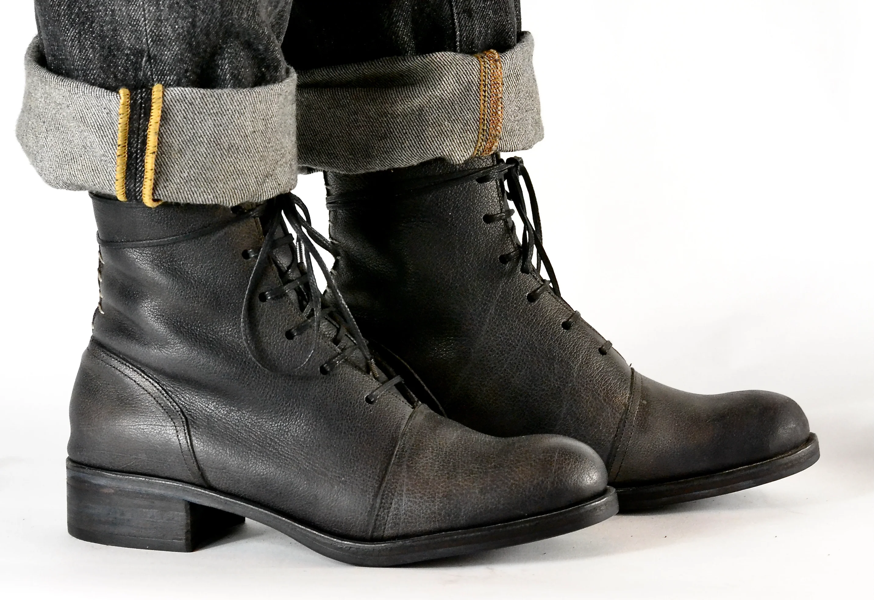 Oxford Boot  |  Dark grey | Bison - Image 3